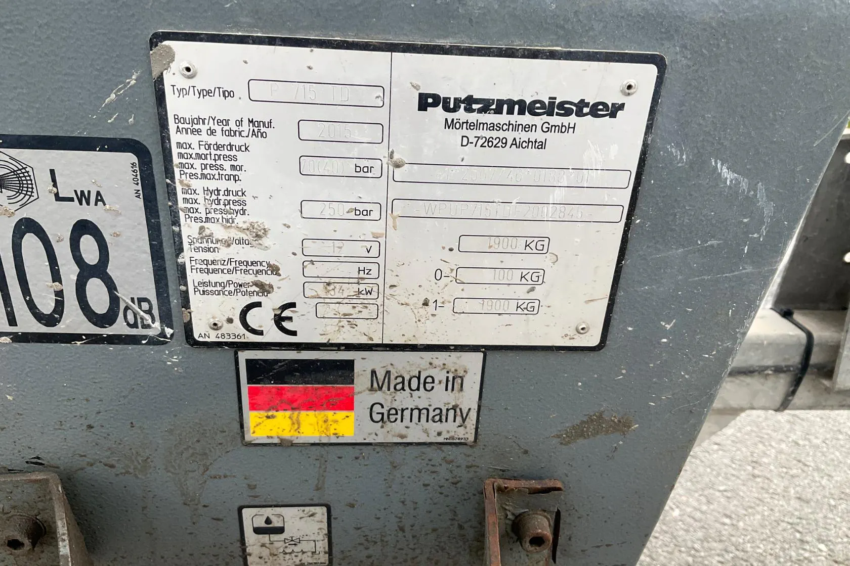 Presentationsfoto 32 av 32: PUTZMEISTER P715 TD - 0 km - 2015