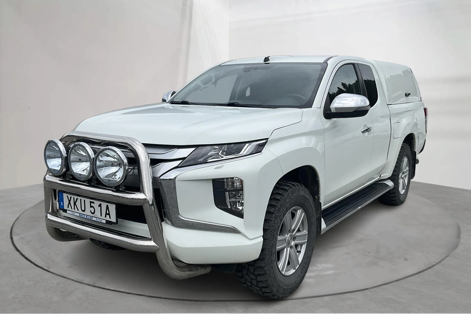 Presentation photo 1 of 12: Mitsubishi L200 2.2 DI-D (150hk) - 110 370 km - Manual - white - 2020