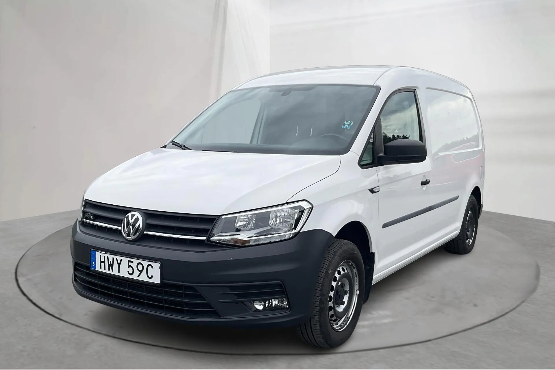 Presentation photo 1 of 14: VW e-Caddy ABT Maxi Skåp (110hk) - 19 230 km - Automatic - white - 2020