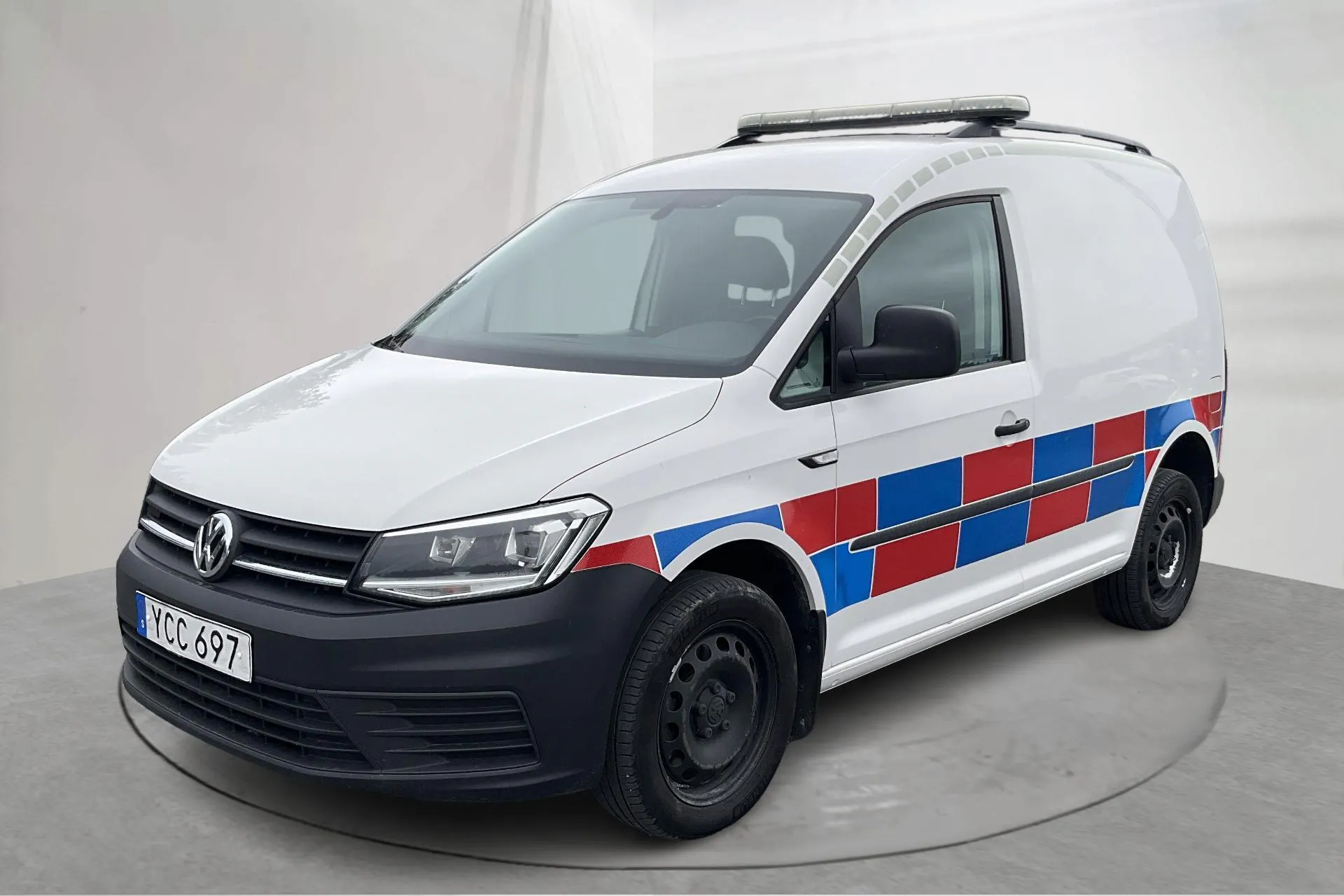 Presentation photo 1 of 14: VW Caddy 2.0 TDI Skåp 4MOTION (150hk) - 9 619 Scandinavian mile - Automatic - white - 2016