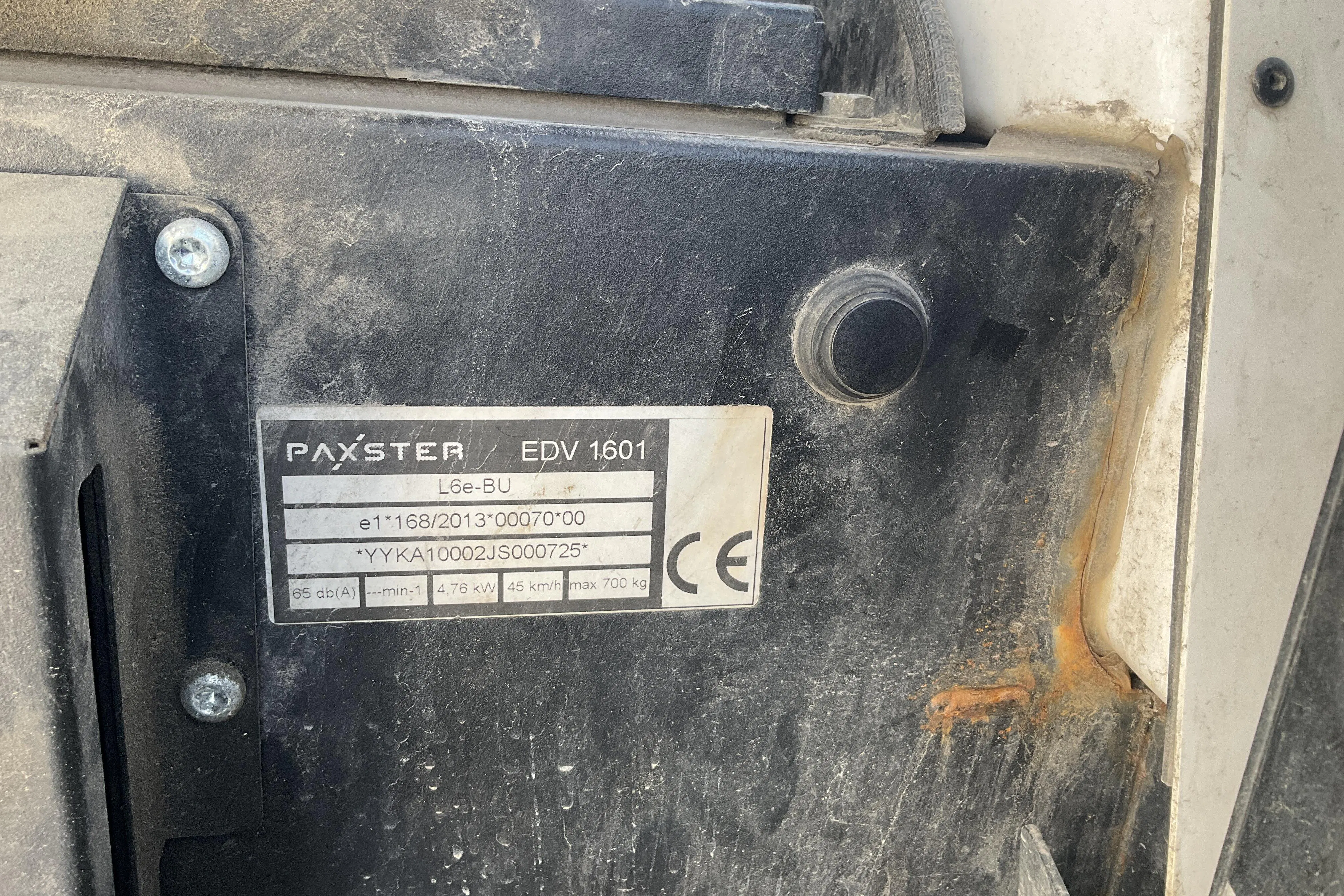 Presentation photo 13 of 13: PAXSTER EDV 1601 - 37 530 km - Automatic - white - 2018