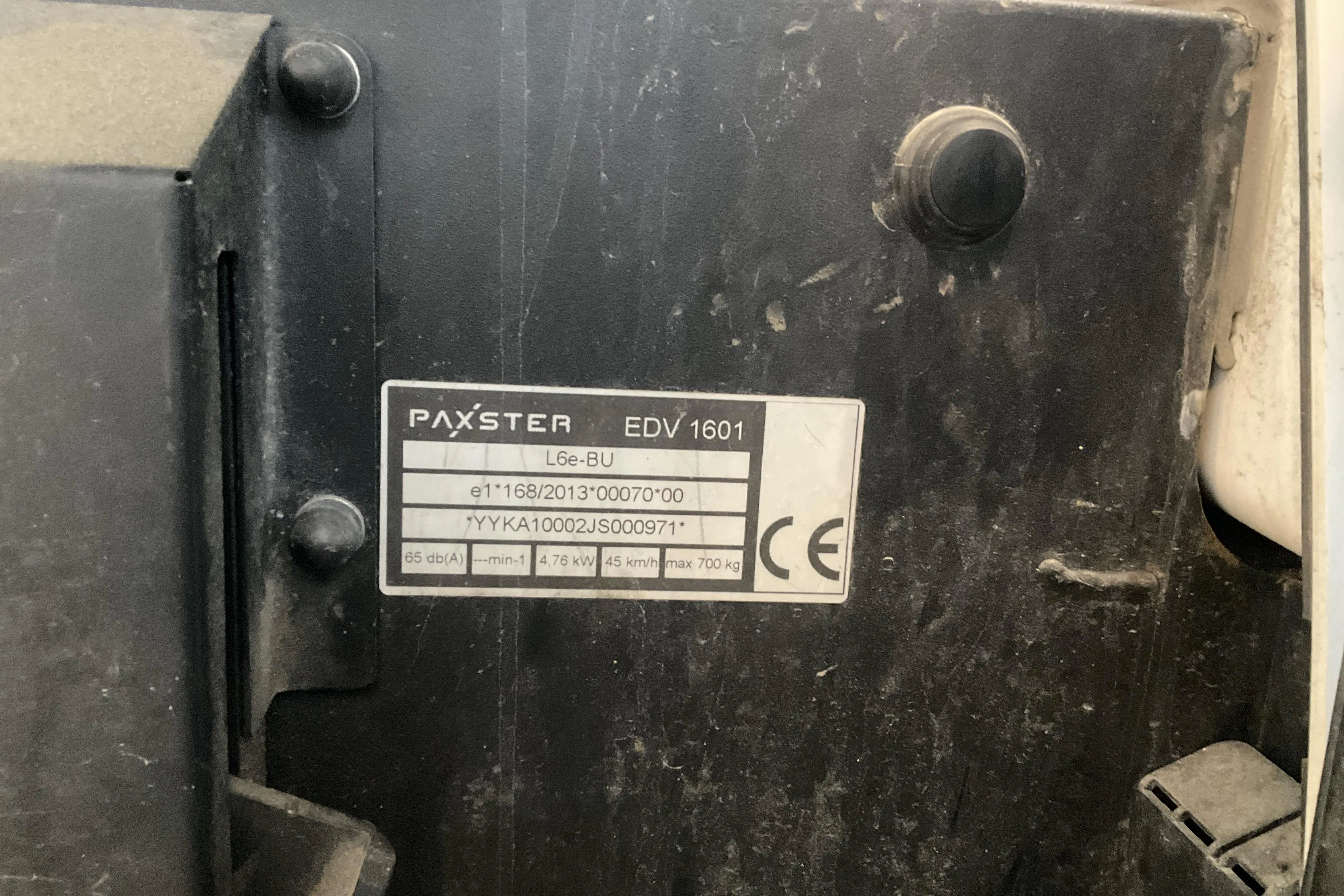 Presentationsfoto 12 av 12: PAXSTER EDV 1601 - 27 100 km - Automat - vit - 2018