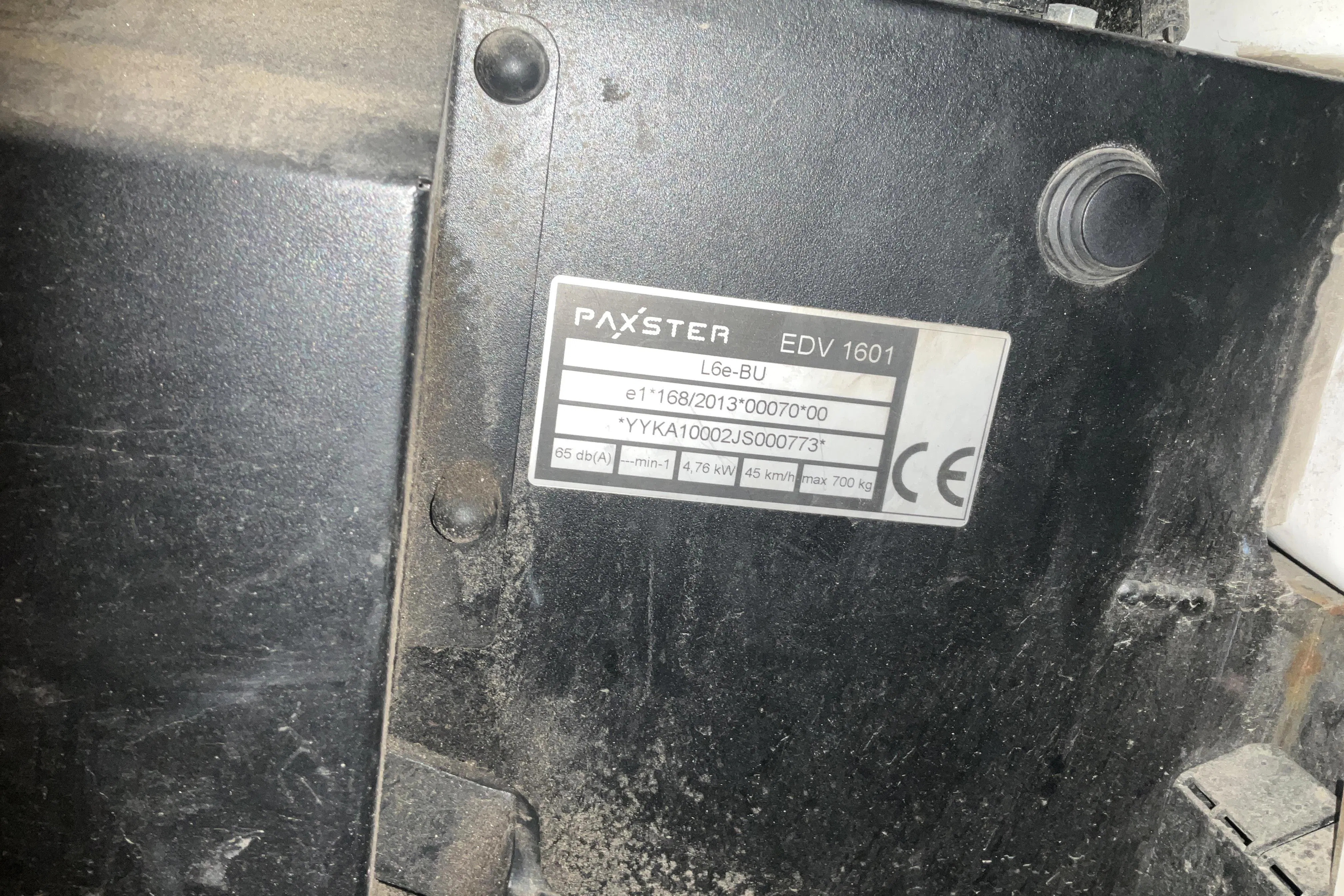 Presentationsfoto 12 av 12: PAXSTER EDV 1601 - 16 700 km - Automat - vit - 2018
