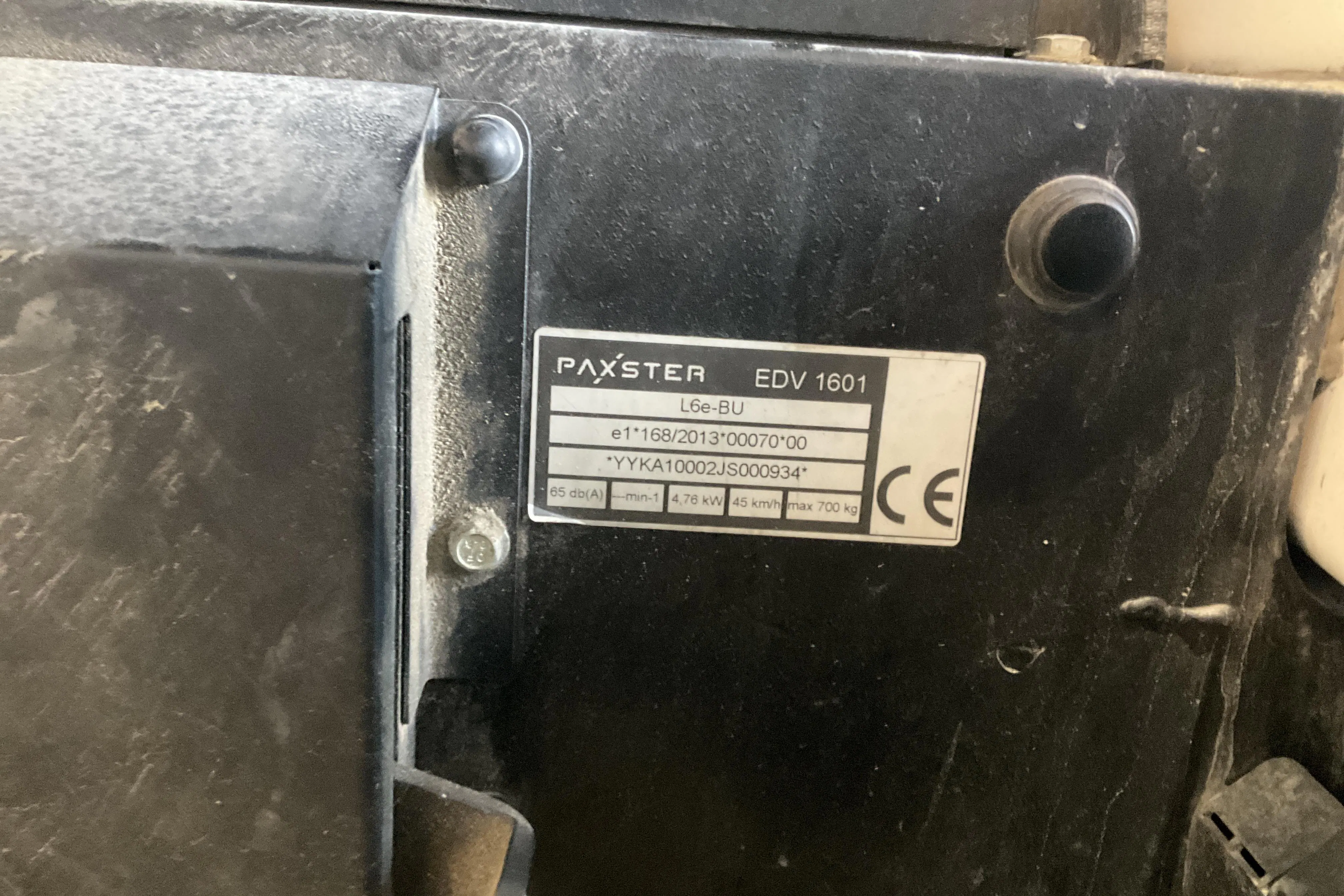 Presentation photo 12 of 12: PAXSTER EDV 1601 - 22 870 km - Automatic - white - 2018