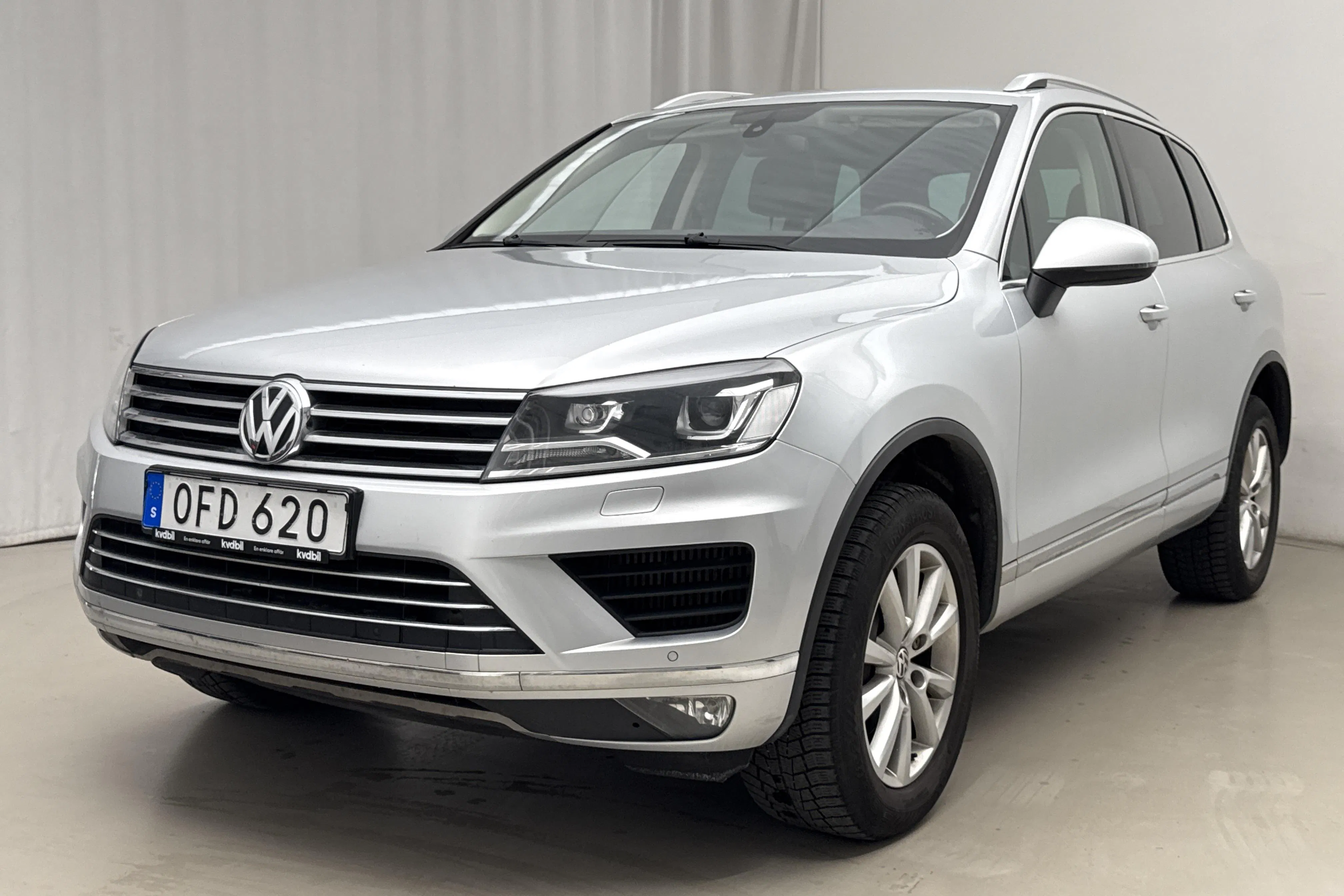 Presentation photo 1 of 16: VW Touareg 3.0 TDI BlueMotion Technology (204hk) - 189 370 km - Automatic - silver - 2017