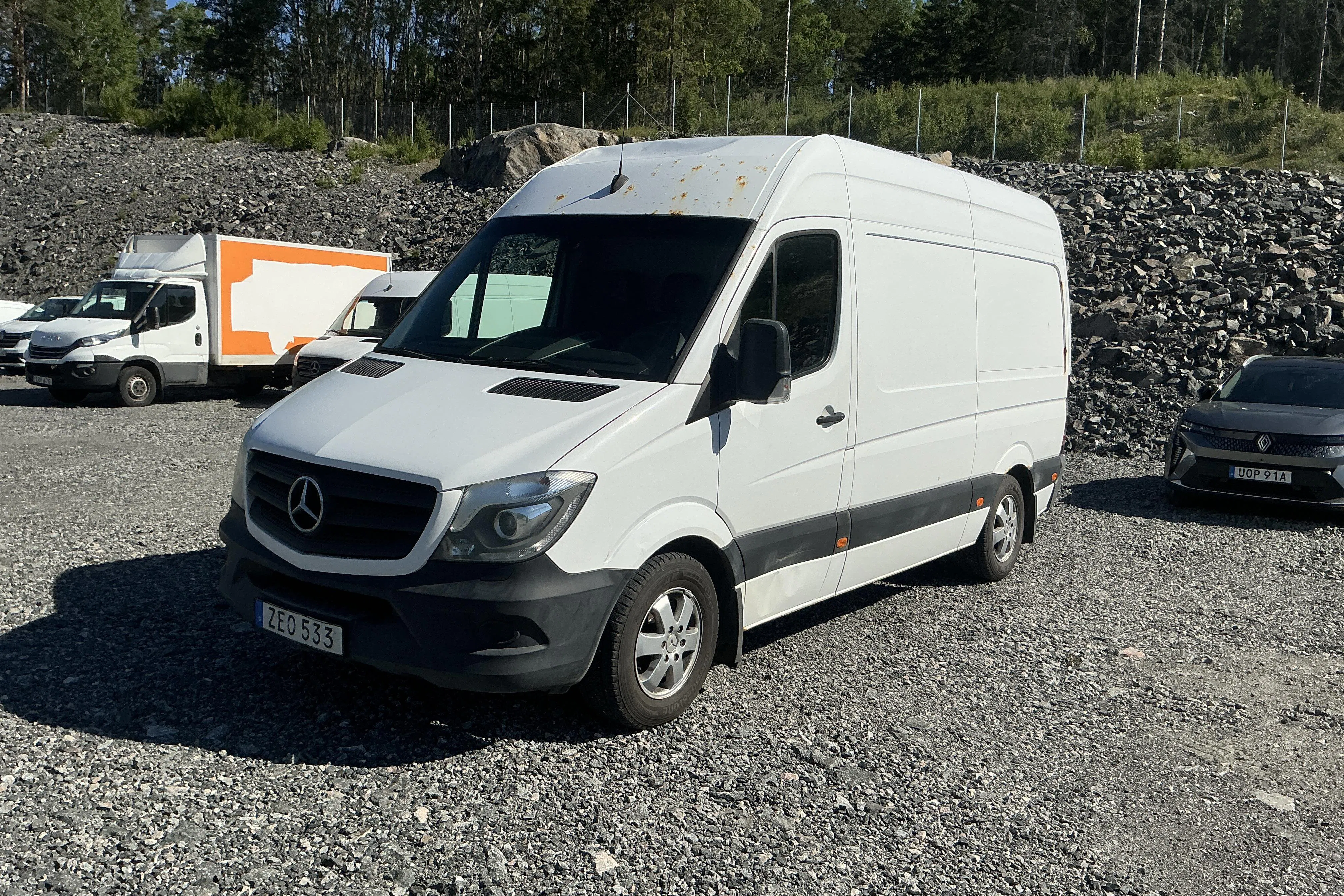 Presentationsfoto 1 av 14: Mercedes Sprinter 319 CDI (190hk) - 18 448 mil - Automat - vit - 2018