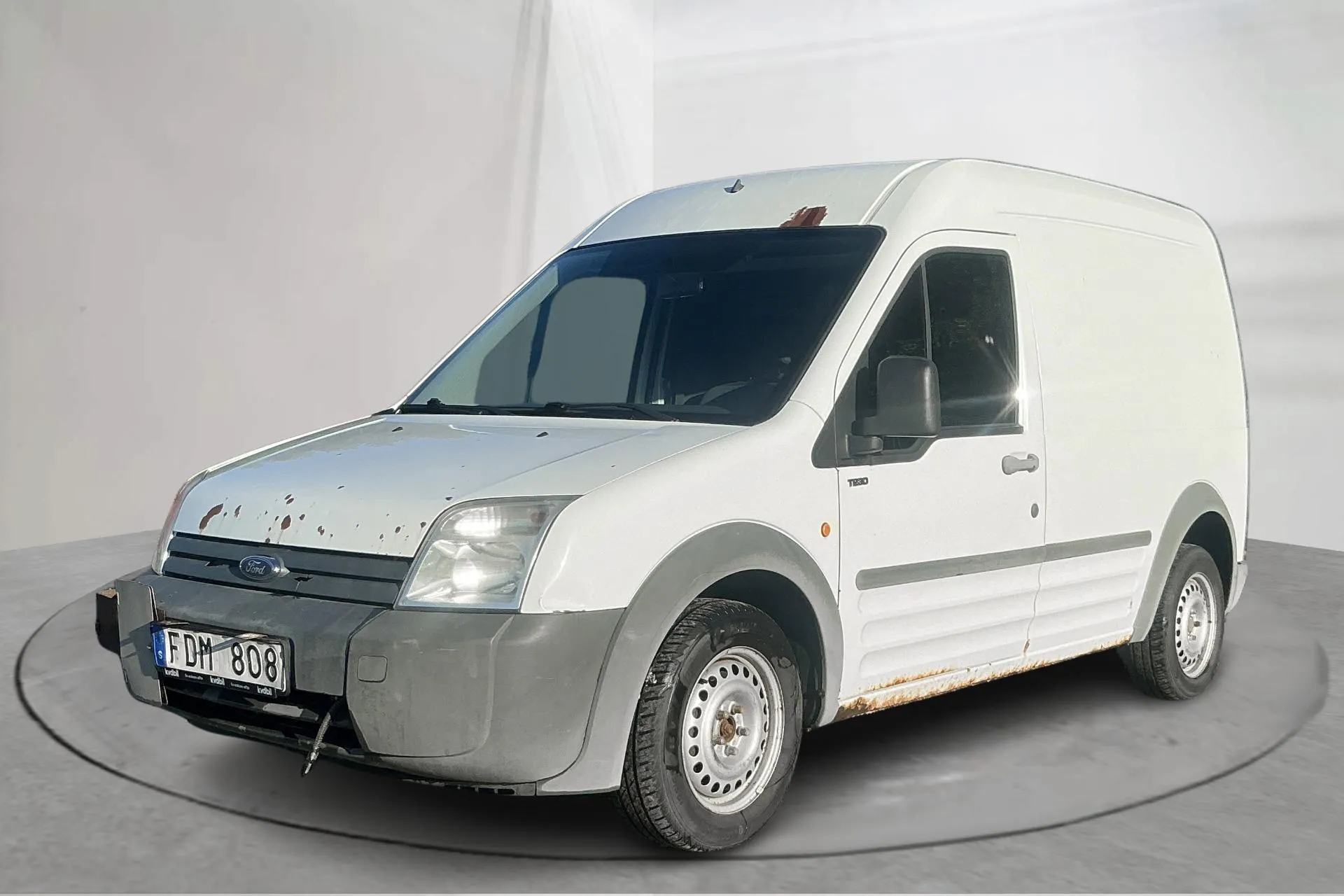 Presentation photo 1 of 16: Ford Transit Connect 1.8 TDCi (90hk) - 145 200 km - Manual - white - 2007