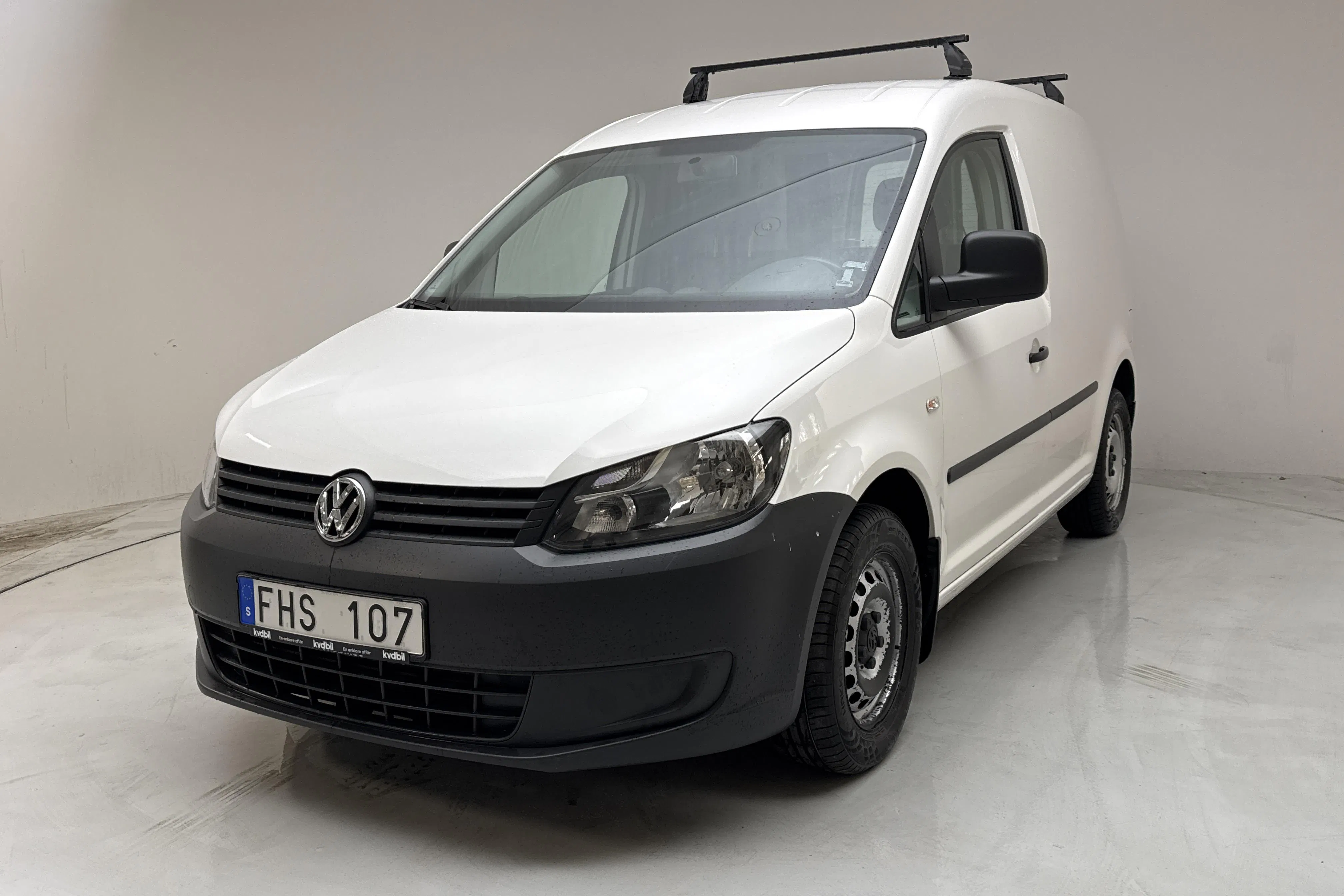 Presentation photo 1 of 11: VW Caddy 2.0 Ecofuel Skåp (109hk) - 78 550 km - Manual - white - 2013