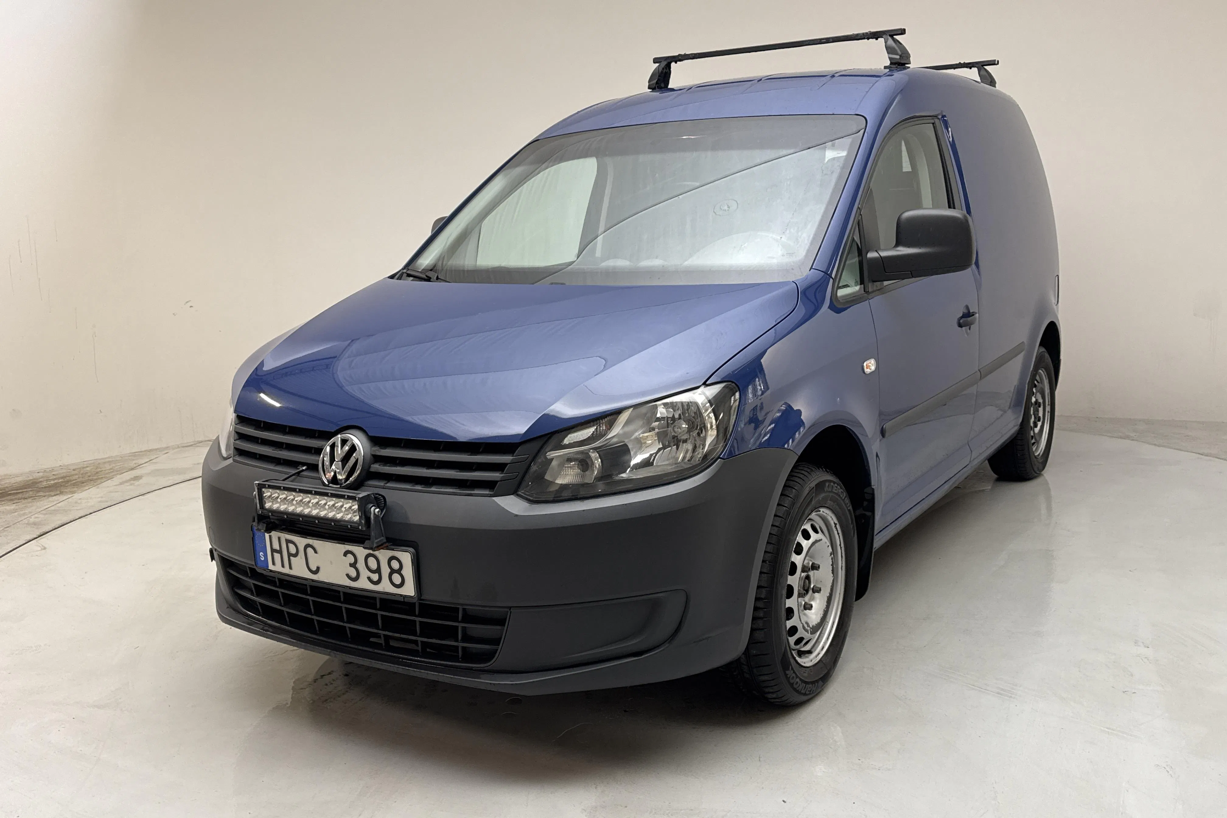 Presentation photo 1 of 11: VW Caddy 2.0 Ecofuel Skåp (109hk) - 155 860 km - Manual - dark blue - 2012
