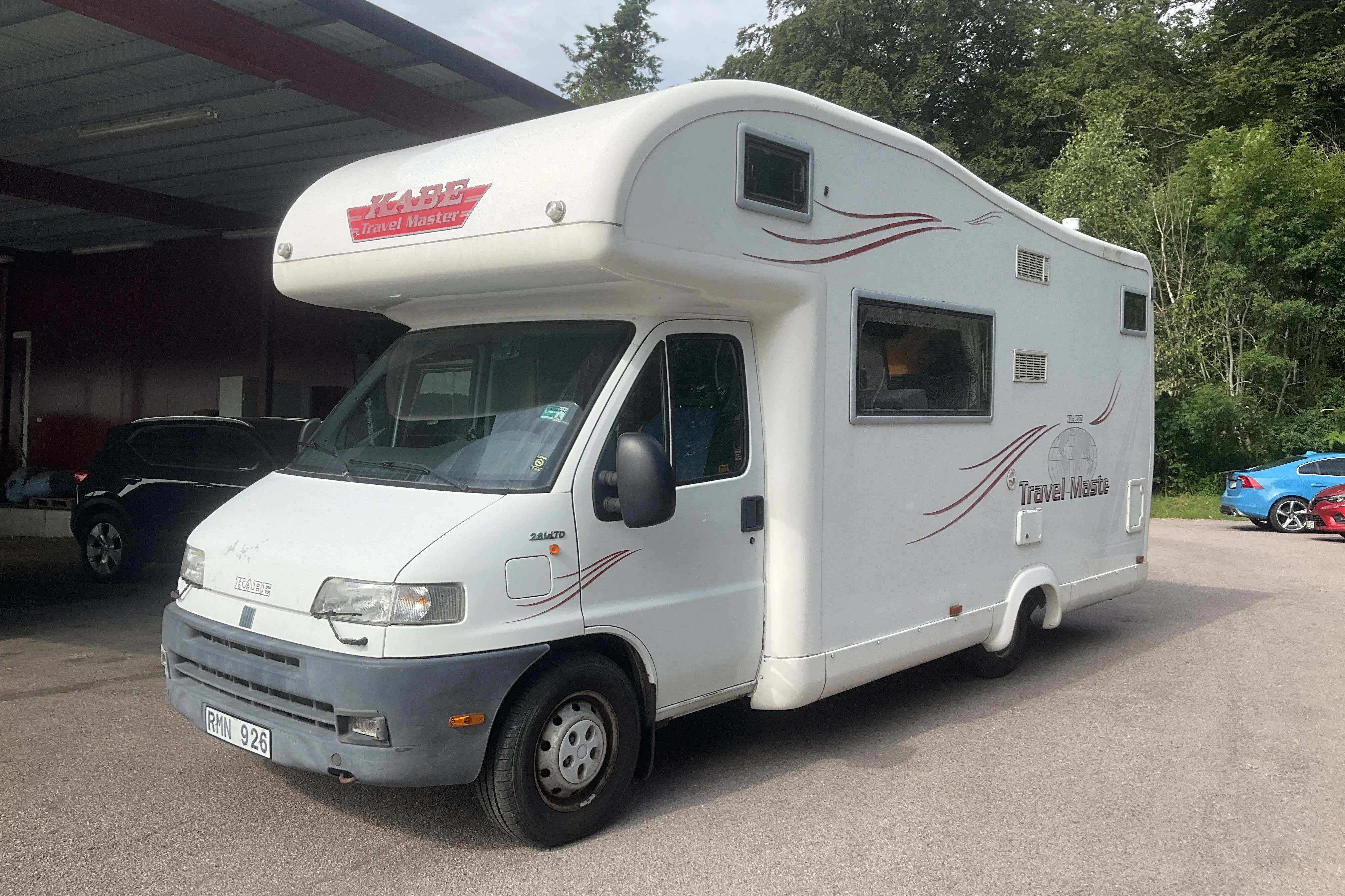 Presentation photo 1 of 34: FIAT KABE Travel Master 570 Husbil - 135 160 km - Manual - white - 2001