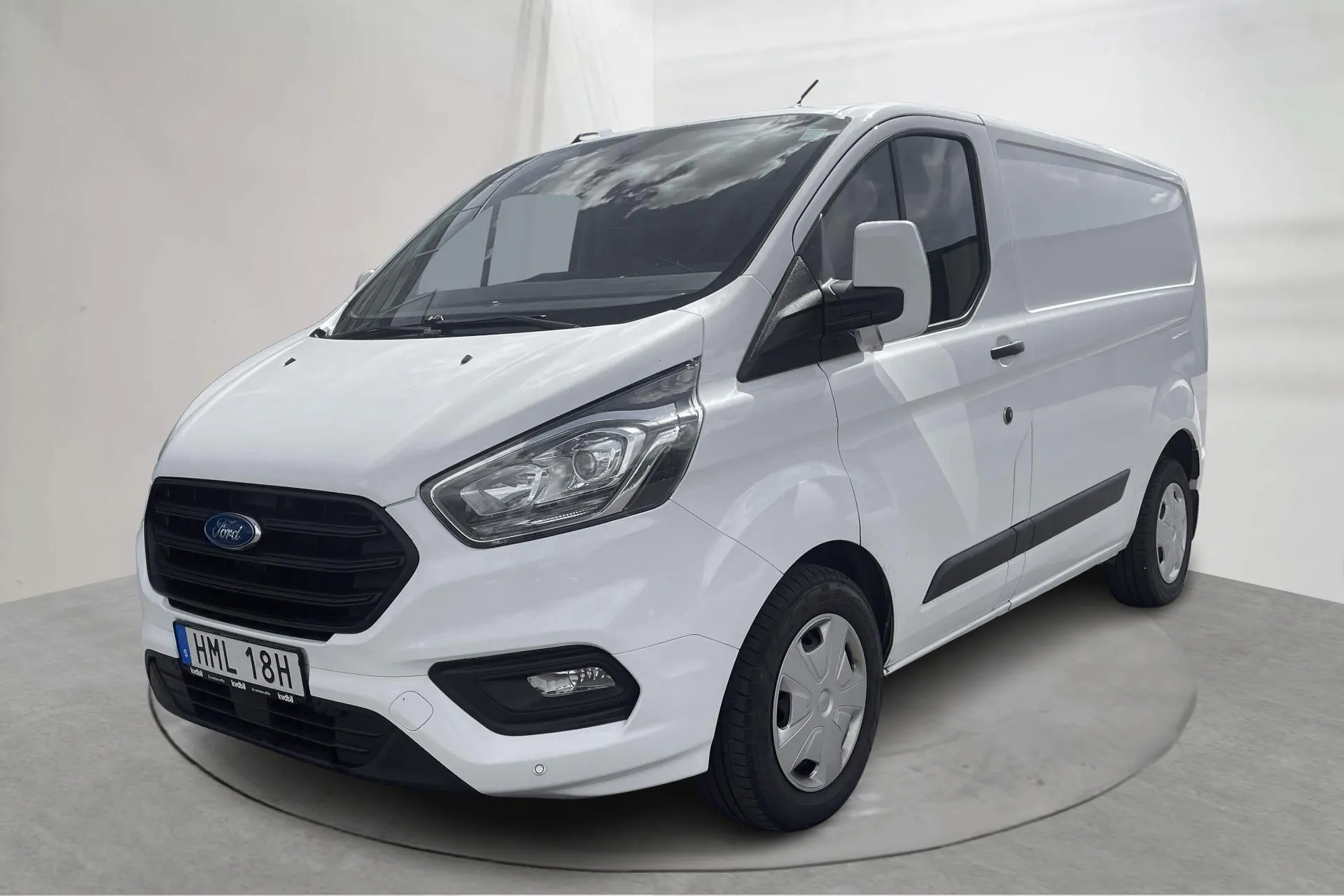 Presentationsfoto 1 av 18: Ford Transit Custom 280 (130hk) - 20 398 mil - Automat - vit - 2021