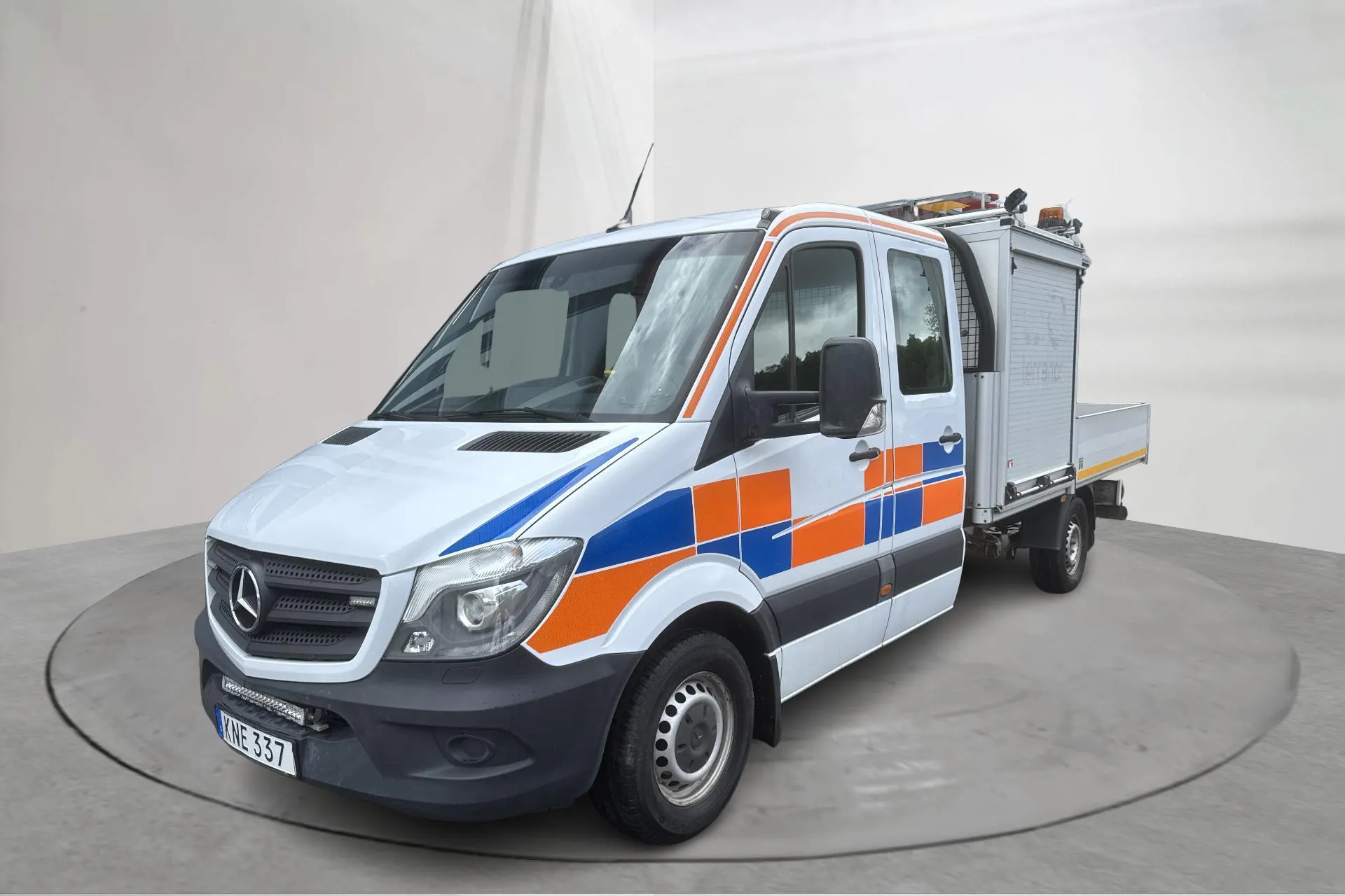 Presentationsfoto 1 av 16: Mercedes Sprinter 316 CDI Pickup/Chassi (163hk) - 21 424 mil - Automat - vit - 2018