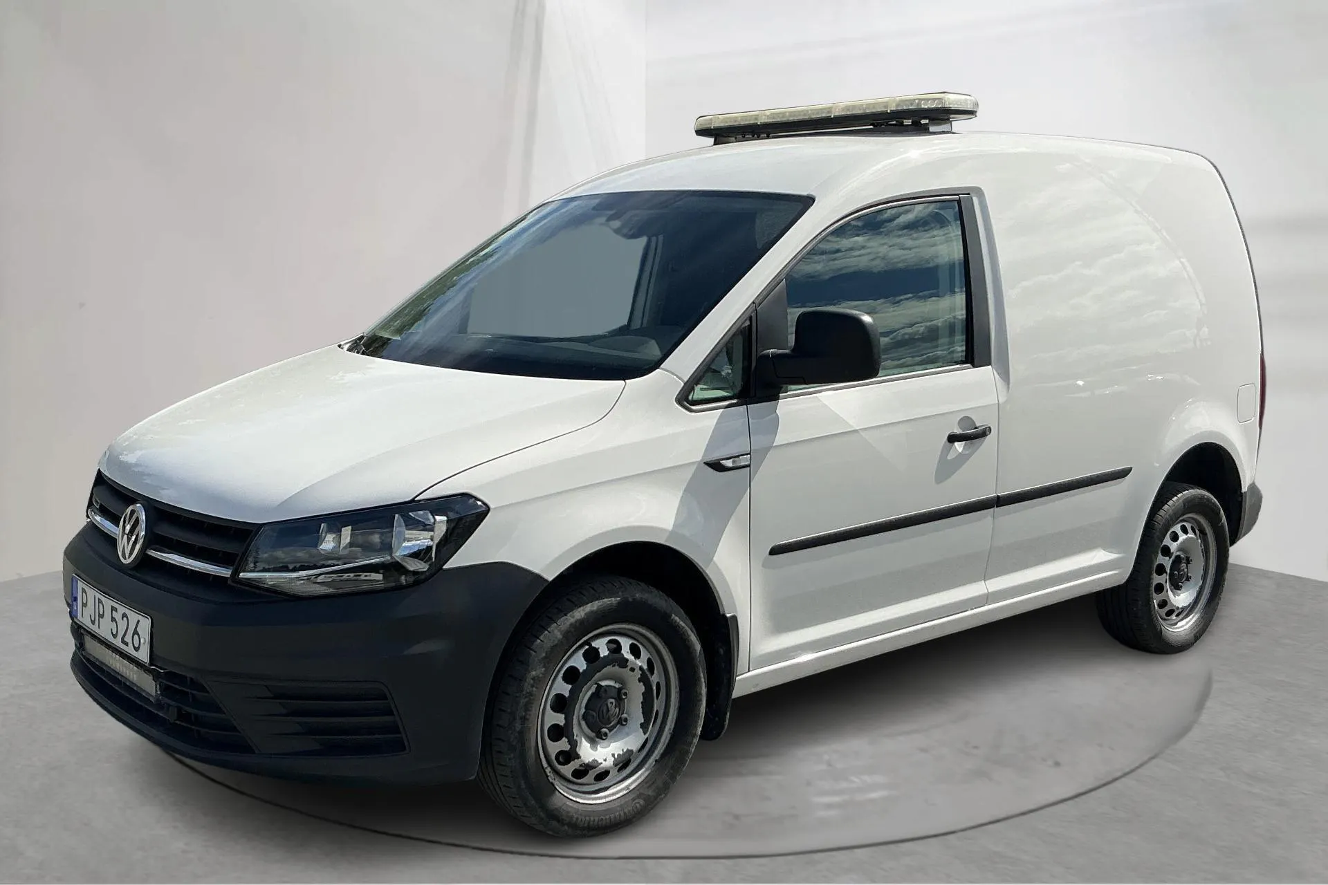 Presentationsfoto 1 av 17: VW Caddy 2.0 TDI Skåp 4MOTION (150hk) - 2 800 mil - Automat - vit - 2017
