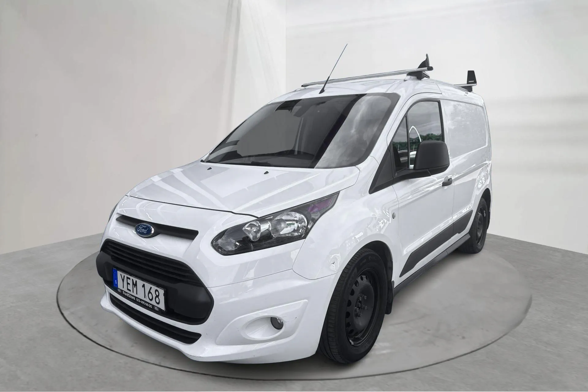 Presentation photo 1 of 15: Ford Transit Connect 1.5 TDCi (100hk) - 8 099 Scandinavian mile - Manual - white - 2016
