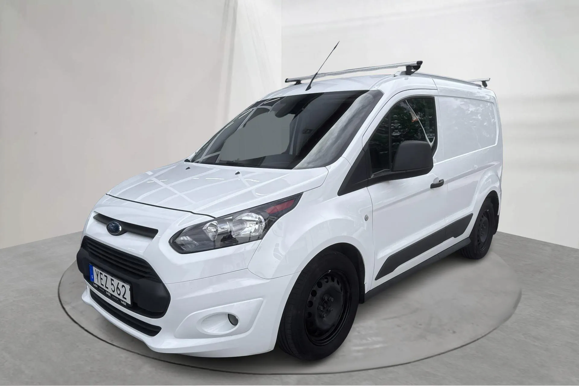 Presentation photo 1 of 14: Ford Transit Connect 1.5 TDCi (100hk) - 7 655 Scandinavian mile - Manual - white - 2017