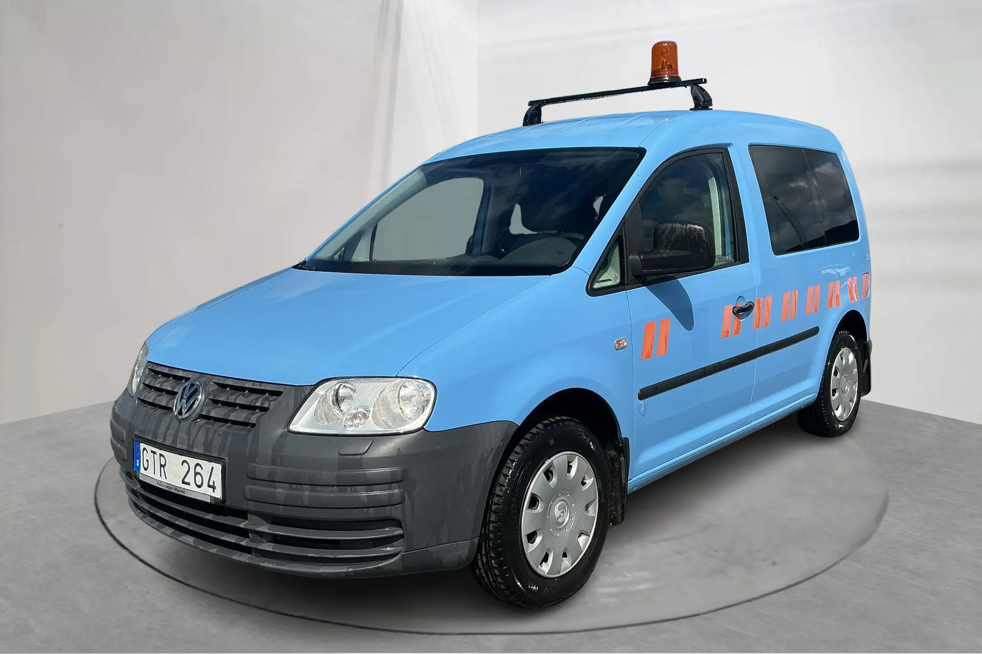 Presentationsfoto 1 av 15: VW Caddy Life 2.0 EcoFuel (109hk) - 9 227 mil - Manuell - blå - 2008