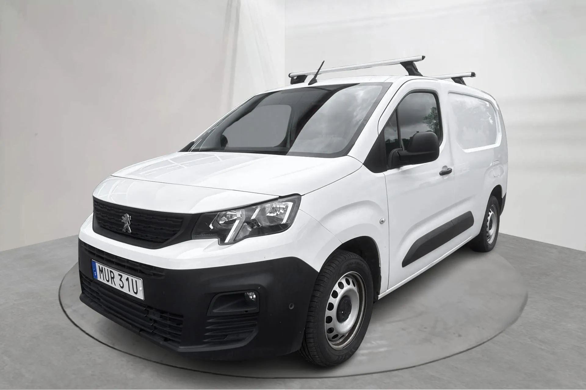 Presentationsfoto 1 av 12: Peugeot Partner 1.5 HDI Skåp (100hk) - 6 500 mil - Manuell - vit - 2019