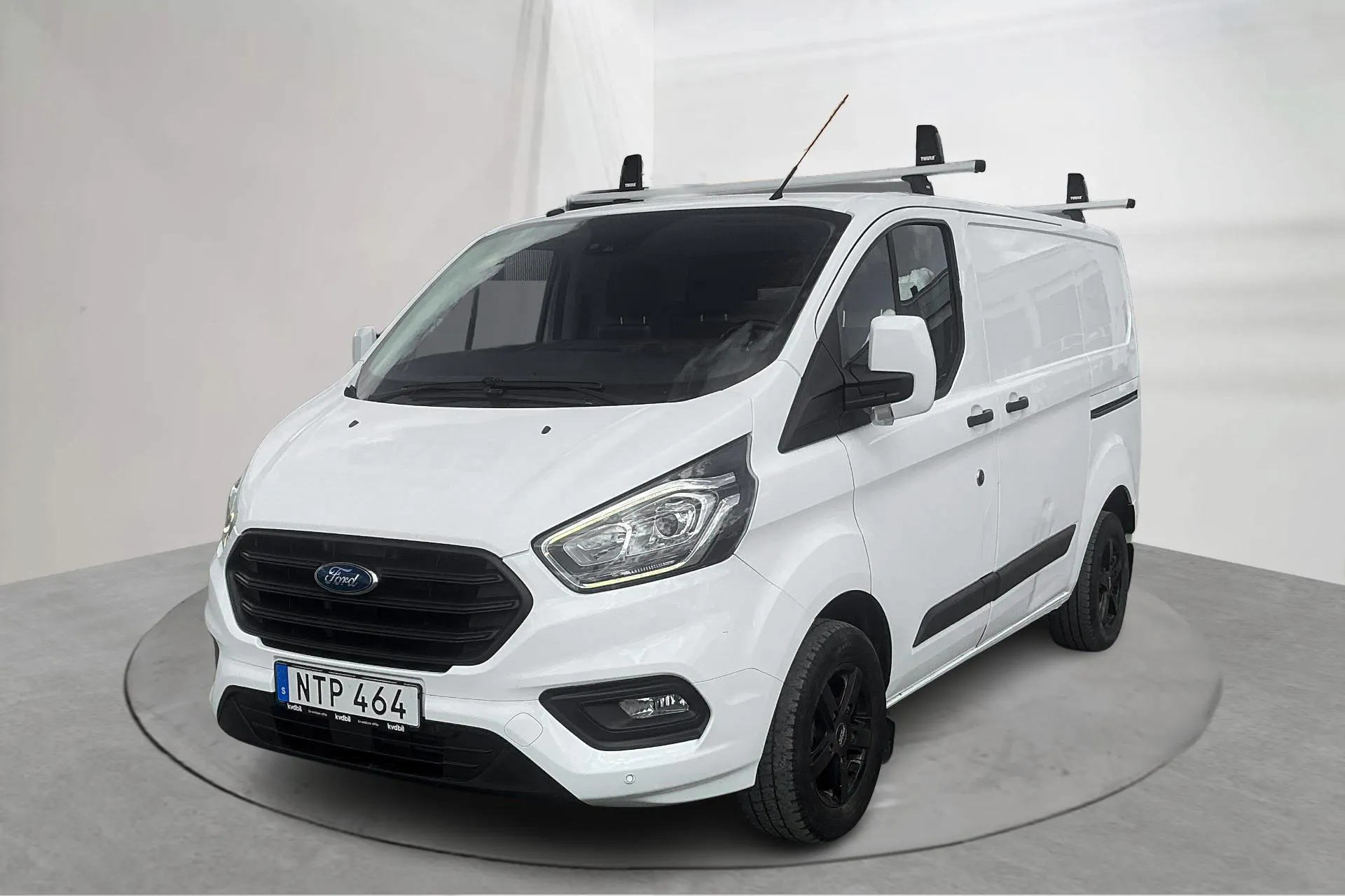 Presentationsfoto 1 av 15: Ford Transit Custom 280 (105hk) - 9 322 mil - Manuell - vit - 2019