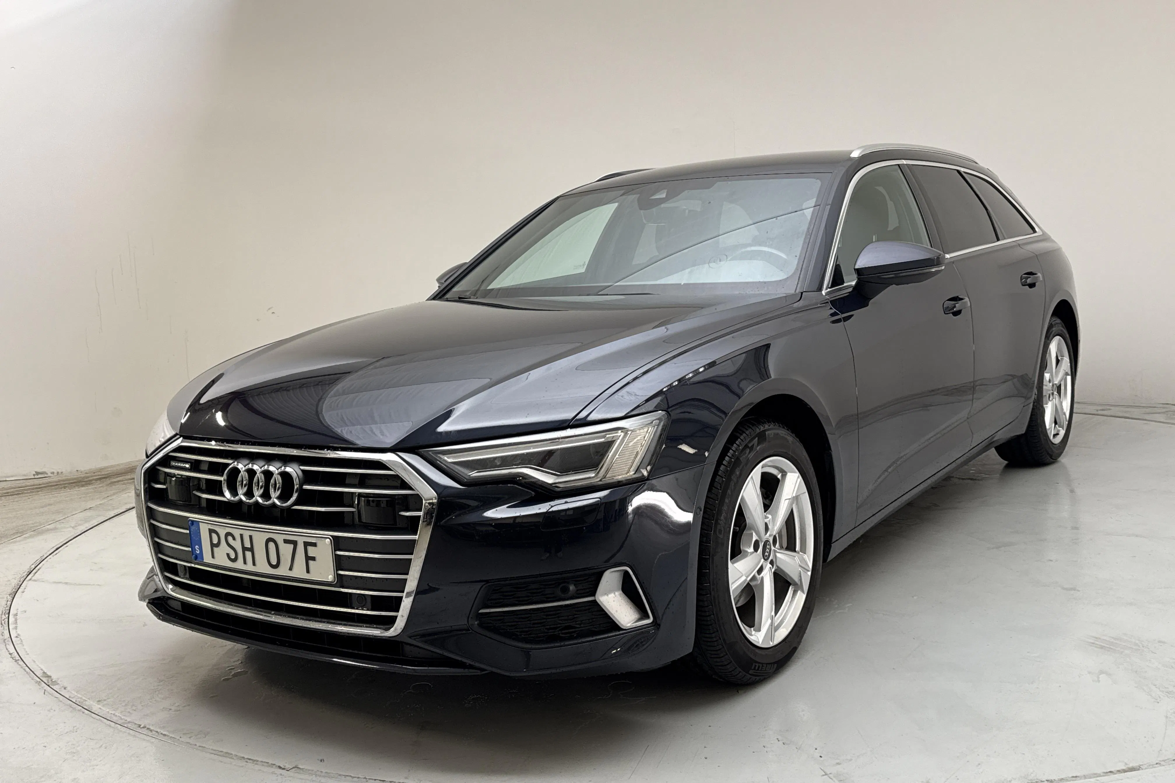 Presentation photo 1 of 16: Audi A6 Avant 40 TDI quattro (204hk) - 65 010 km - Automatic - blue - 2023