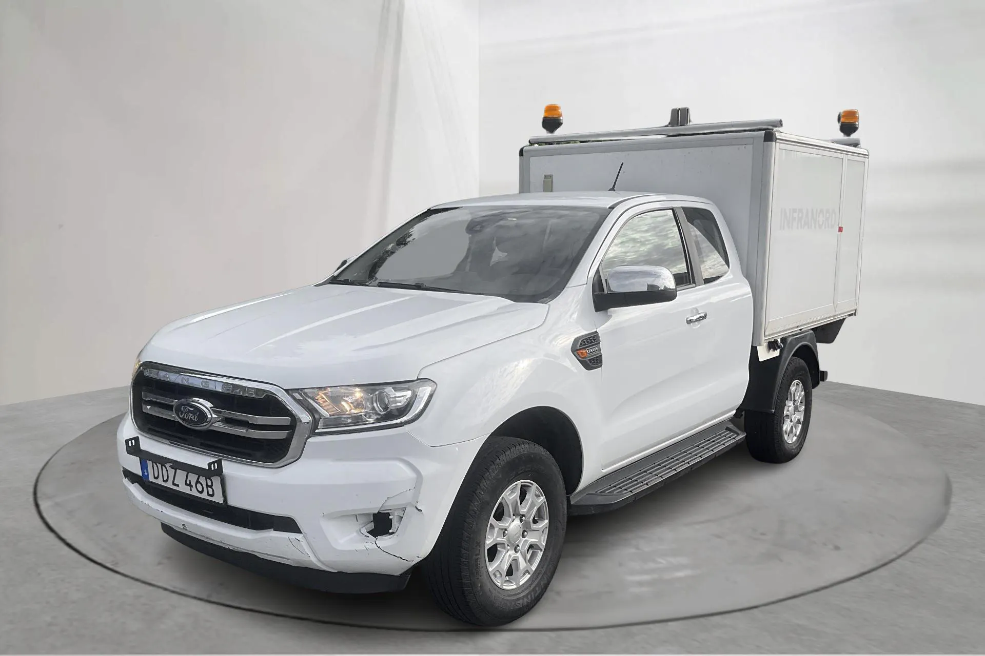 Presentationsfoto 1 av 12: Ford Ranger 2.0 TDCi 4WD (170hk) - 9 262 mil - Manuell - vit - 2020