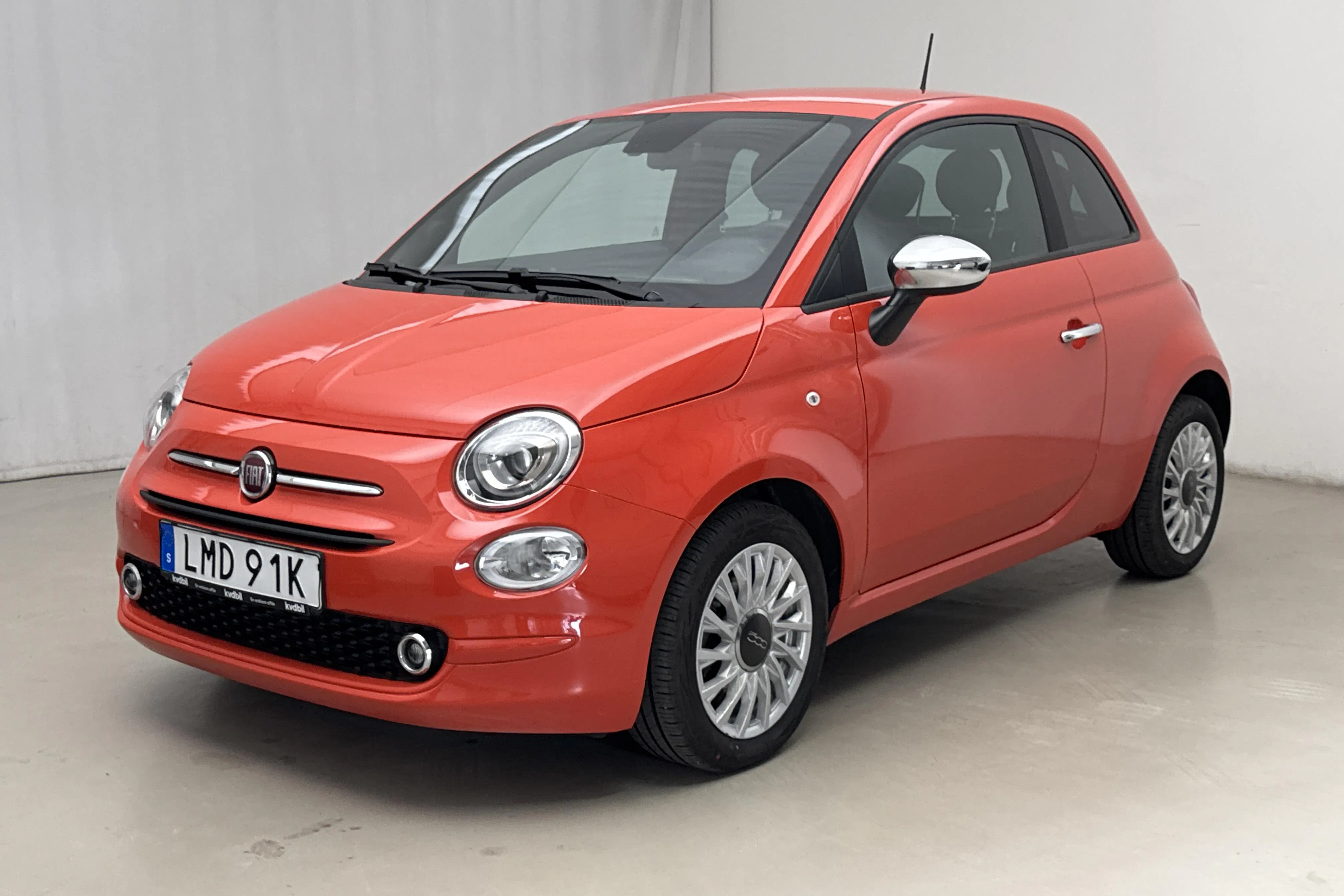 Presentation photo 1 of 14: Fiat 500 Hybrid (70hk) - 32 490 km - Manual - orange - 2023