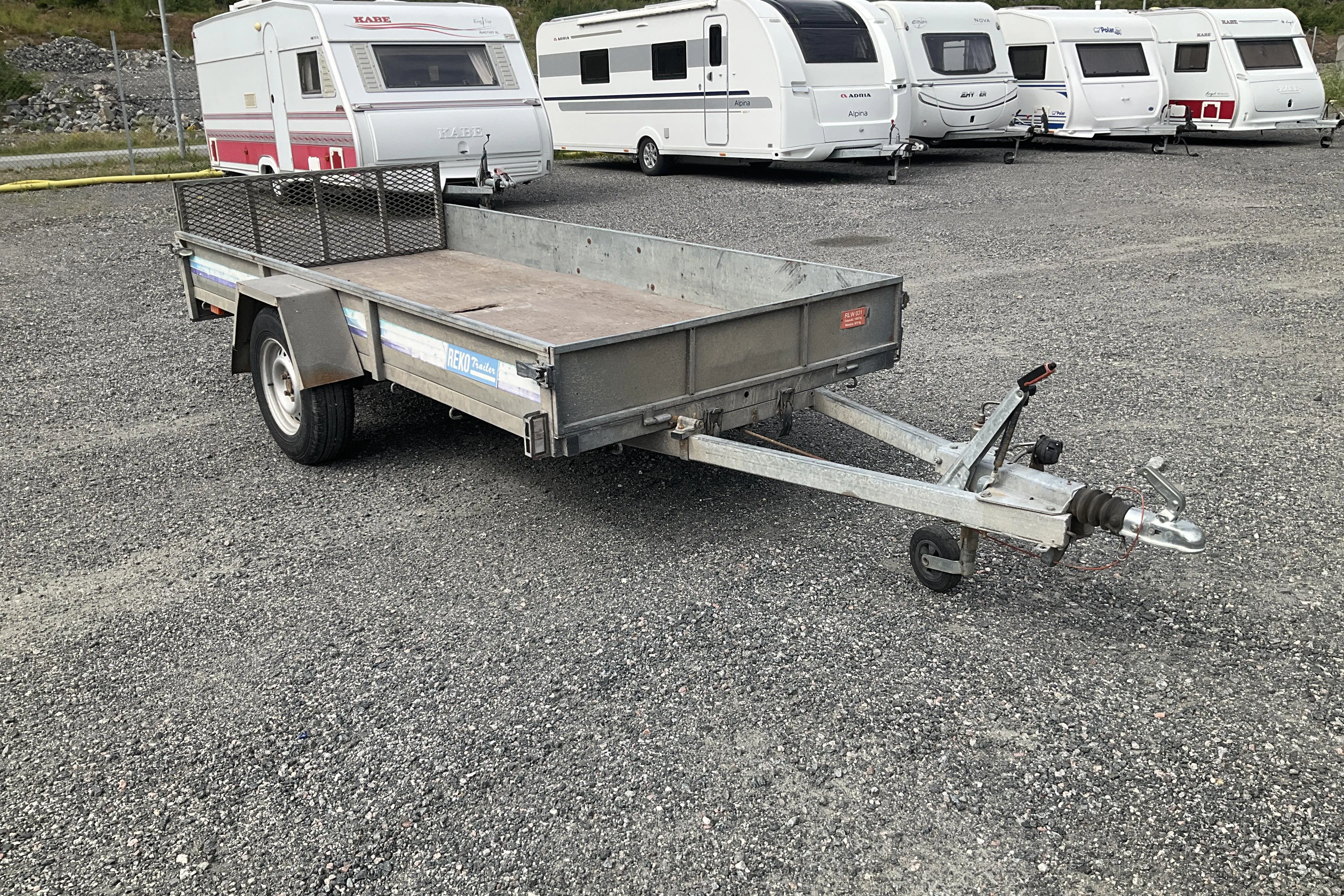 Presentationsfoto 1 av 10: REKO-Trailer 1300 T Släpvagn - 0 km - grå - 2000