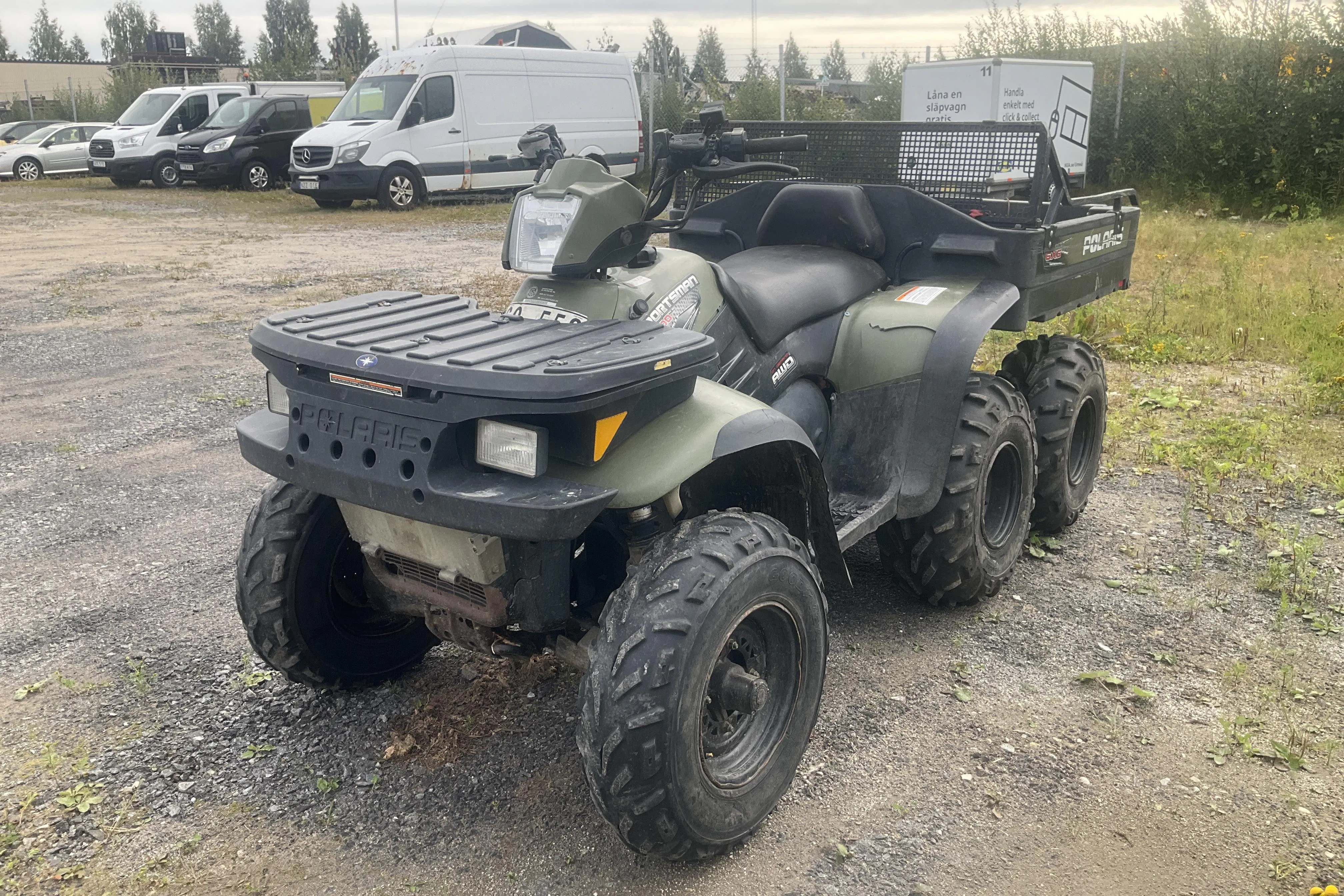Presentation photo 1 of 17: POLARIS SPORTSMAN 6X6 SPORTSMAN 500 6X6 ATV (Rep.Objekt) - 2 920 km - Automatic - green - 2007