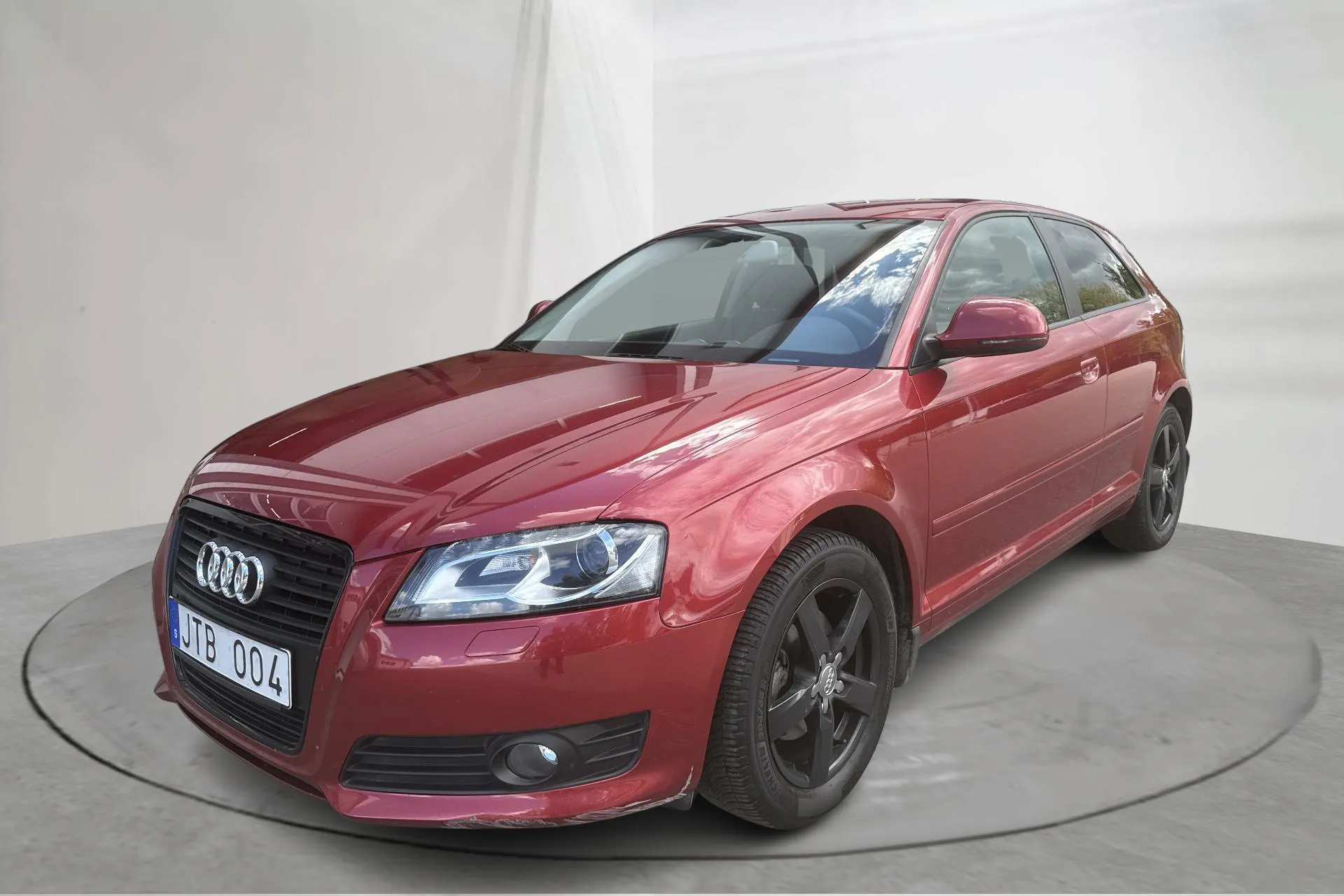 Presentation photo 1 of 14: Audi A3 1.8 TFSI (160hk) - 137 960 km - Manual - red - 2009