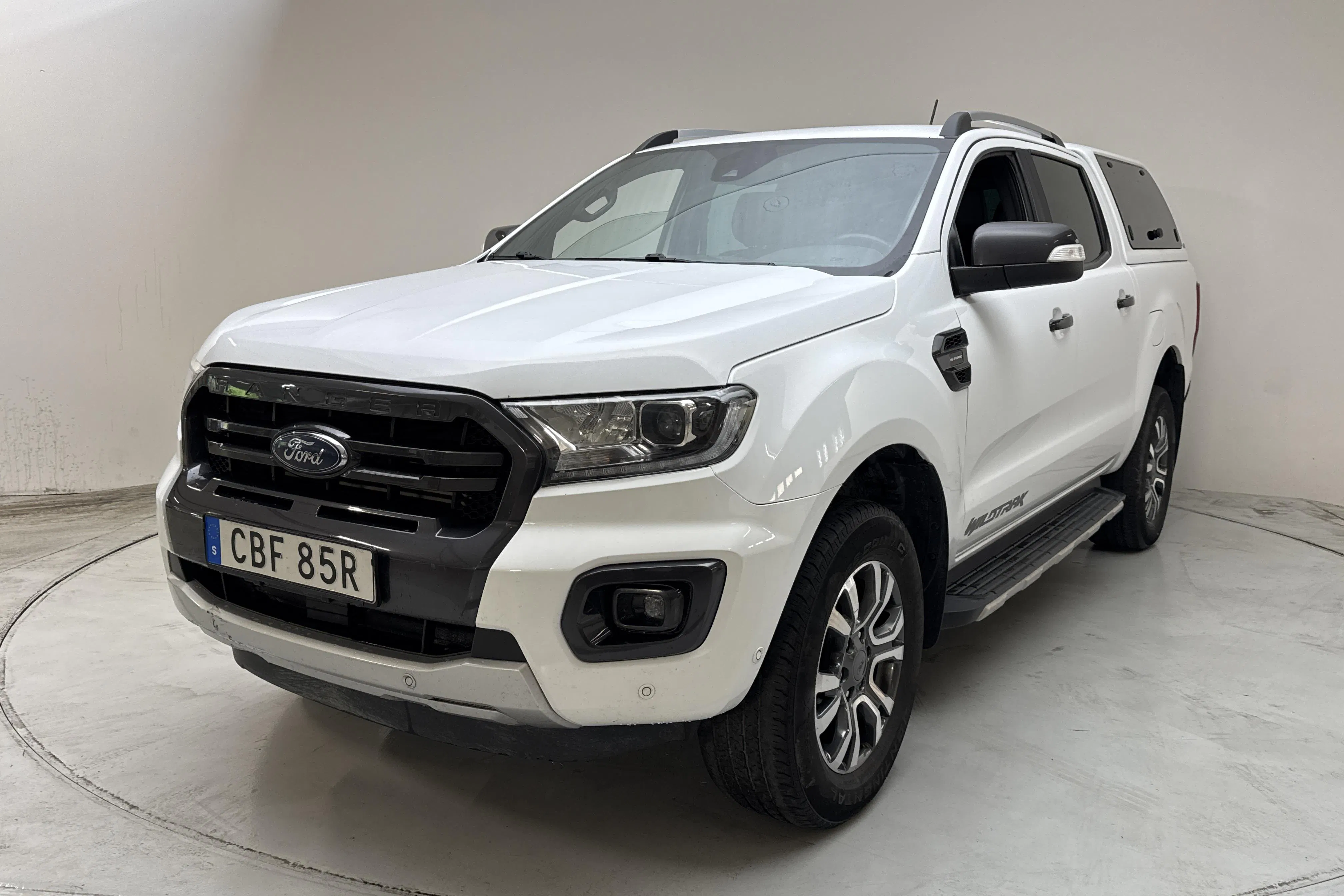 Presentationsfoto 1 av 15: Ford Ranger 2.0 TDCi 4WD (213hk) - 18 013 mil - Automat - vit - 2021