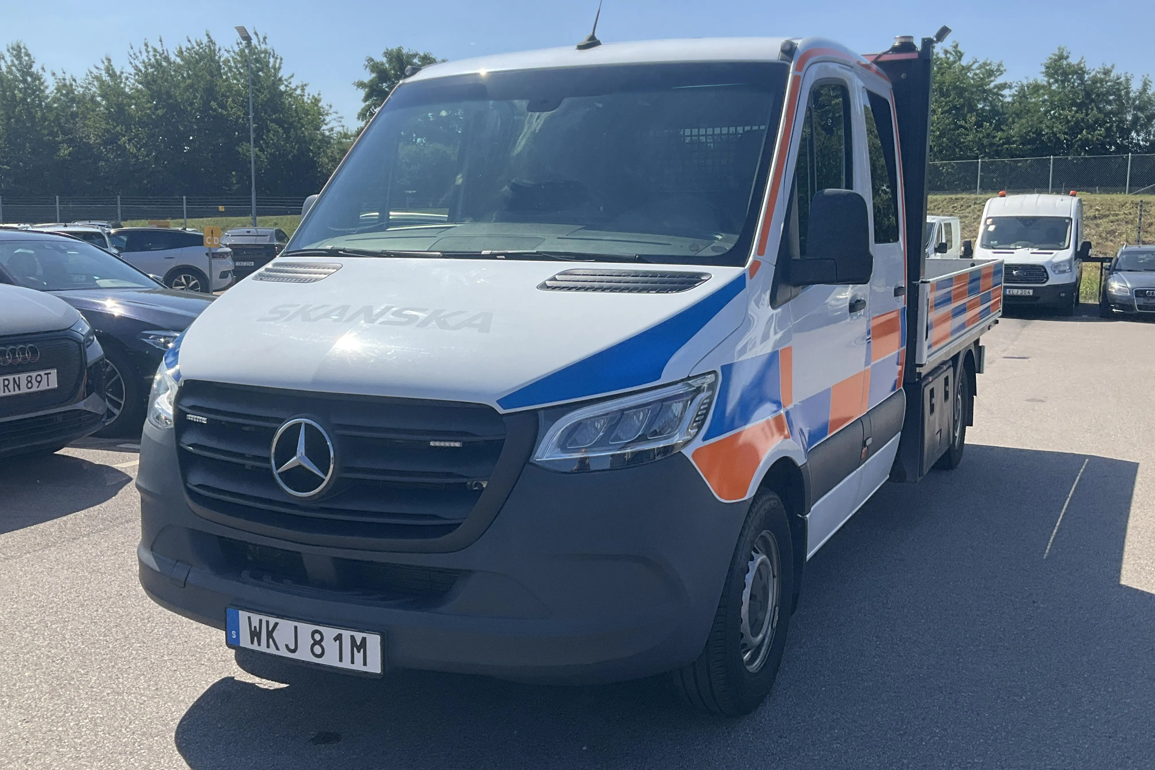 Presentationsfoto 1 av 15: Mercedes Sprinter 315 CDI Chassi RWD (150hk) - 18 796 mil - Automat - vit - 2023