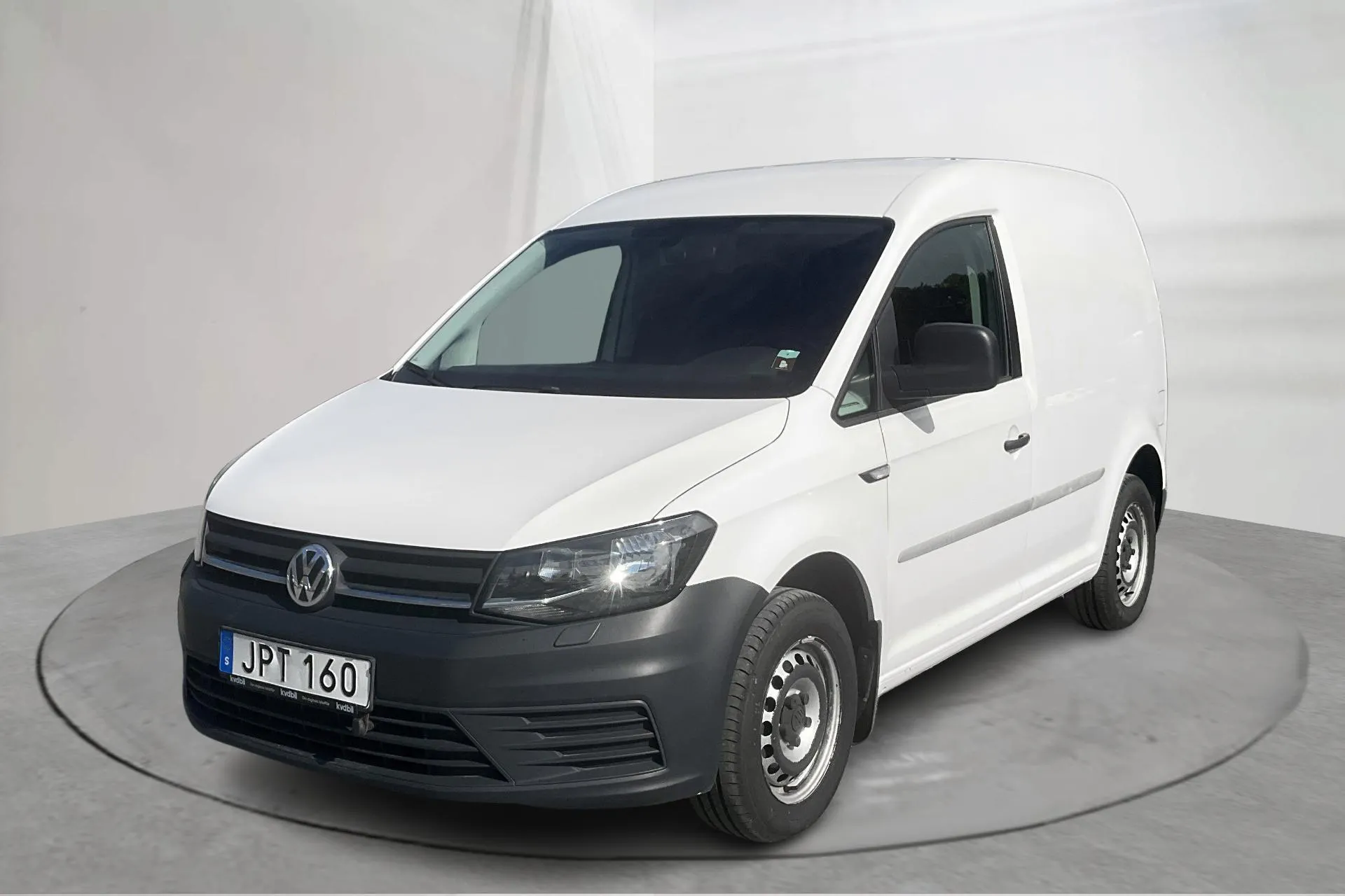 Presentation photo 1 of 14: VW Caddy 1.4 TGI Skåp (110hk) - 43 110 km - Automatic - white - 2018