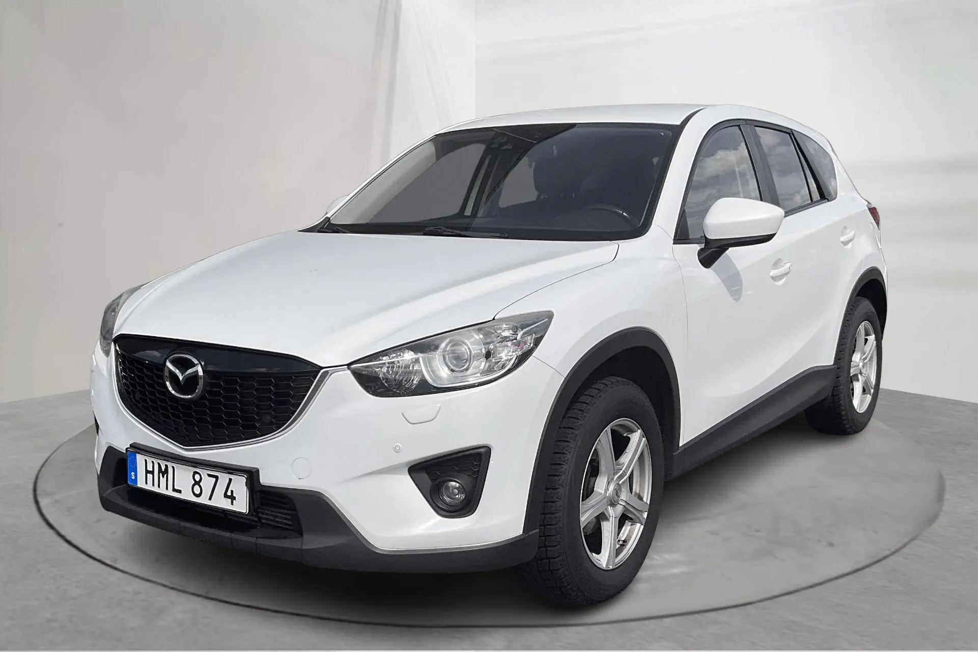 Presentation photo 1 of 16: Mazda CX-5 2.2 DE AWD (175hk) - 207 200 km - Automatic - white - 2014