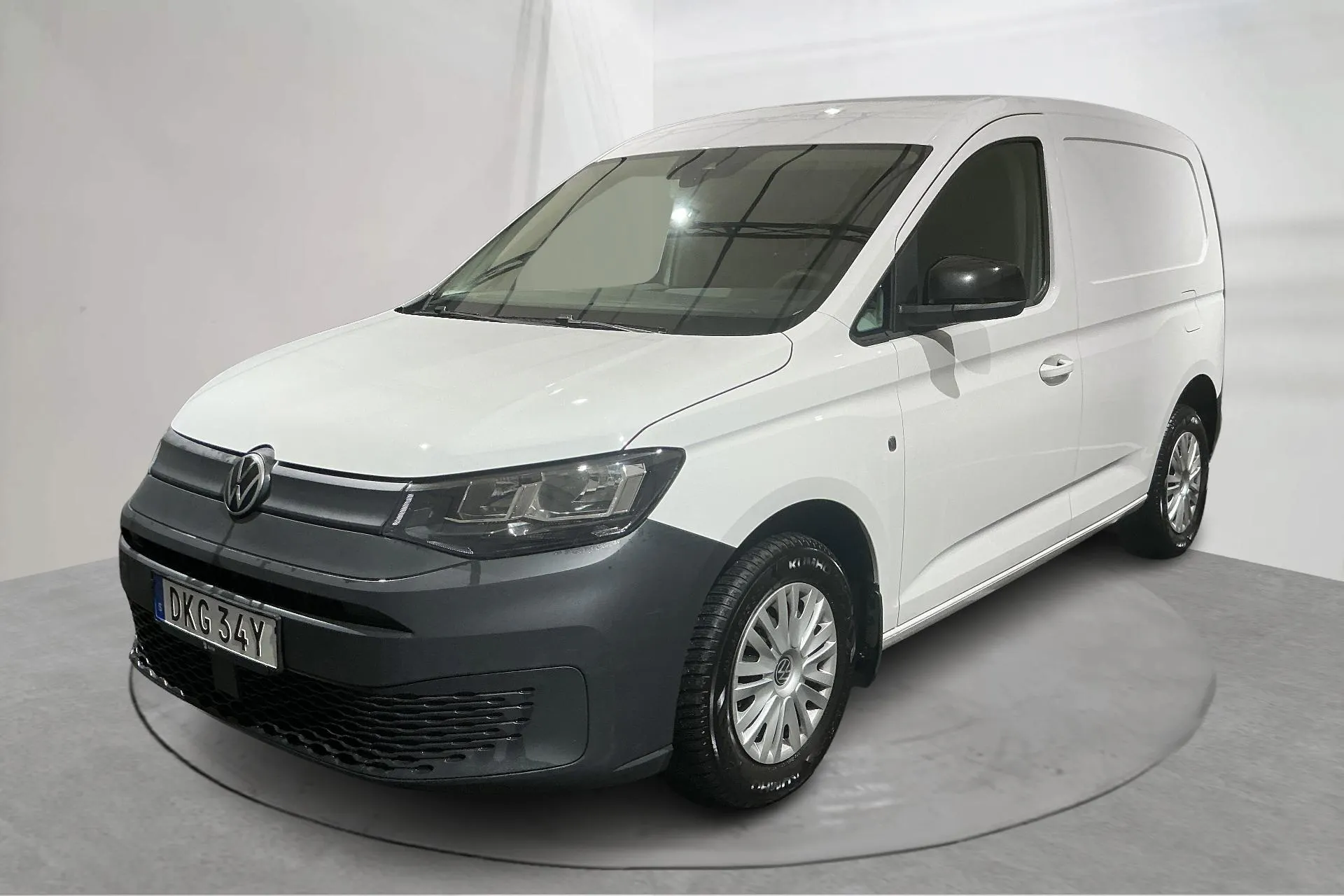 Presentationsfoto 1 av 15: VW Caddy Cargo 2.0 TDI Skåp (75hk) - 7 133 mil - Manuell - vit - 2024