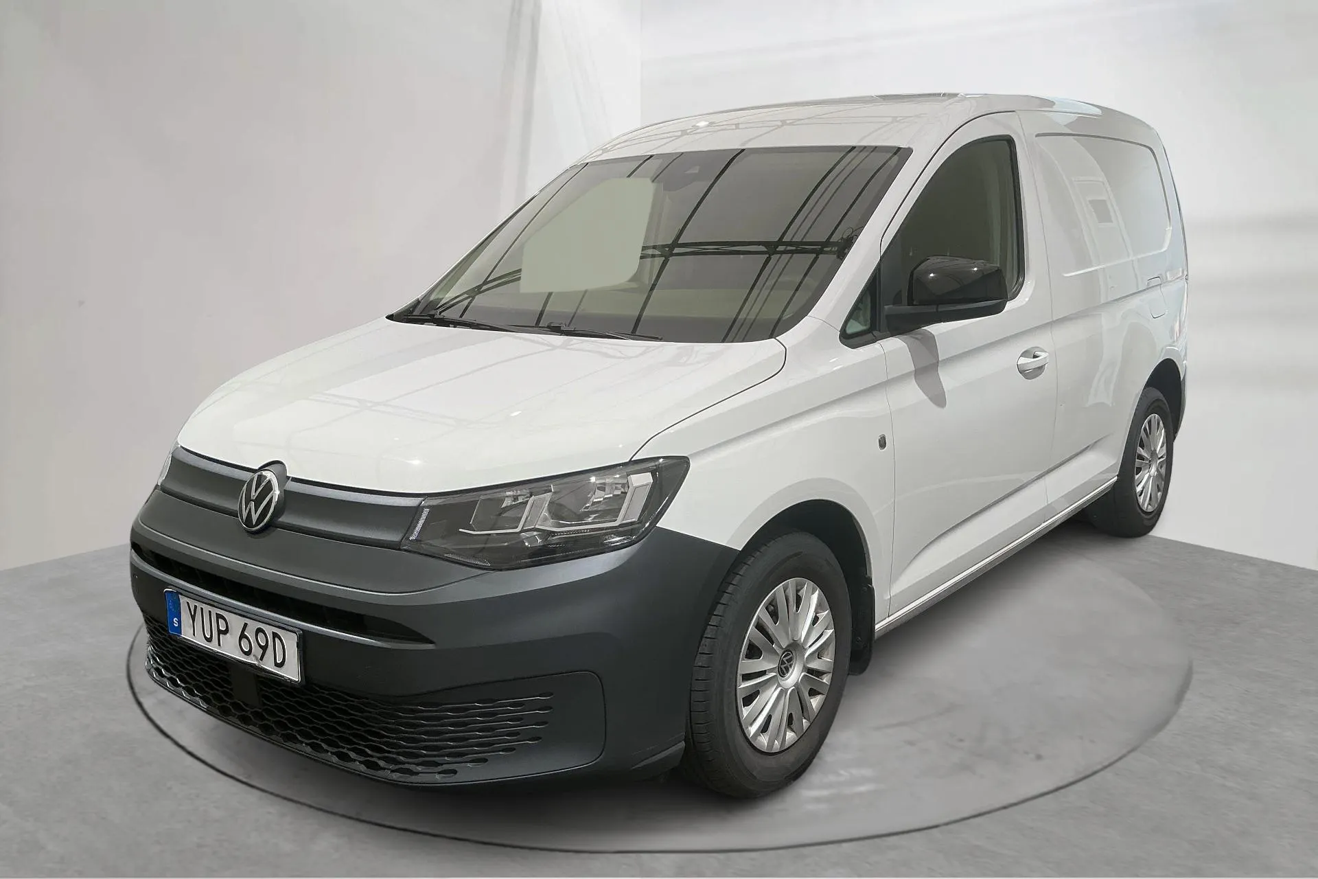 Presentation photo 1 of 16: VW Caddy Cargo 2.0 TDI Skåp (75hk) - 56 400 km - Manual - white - 2023