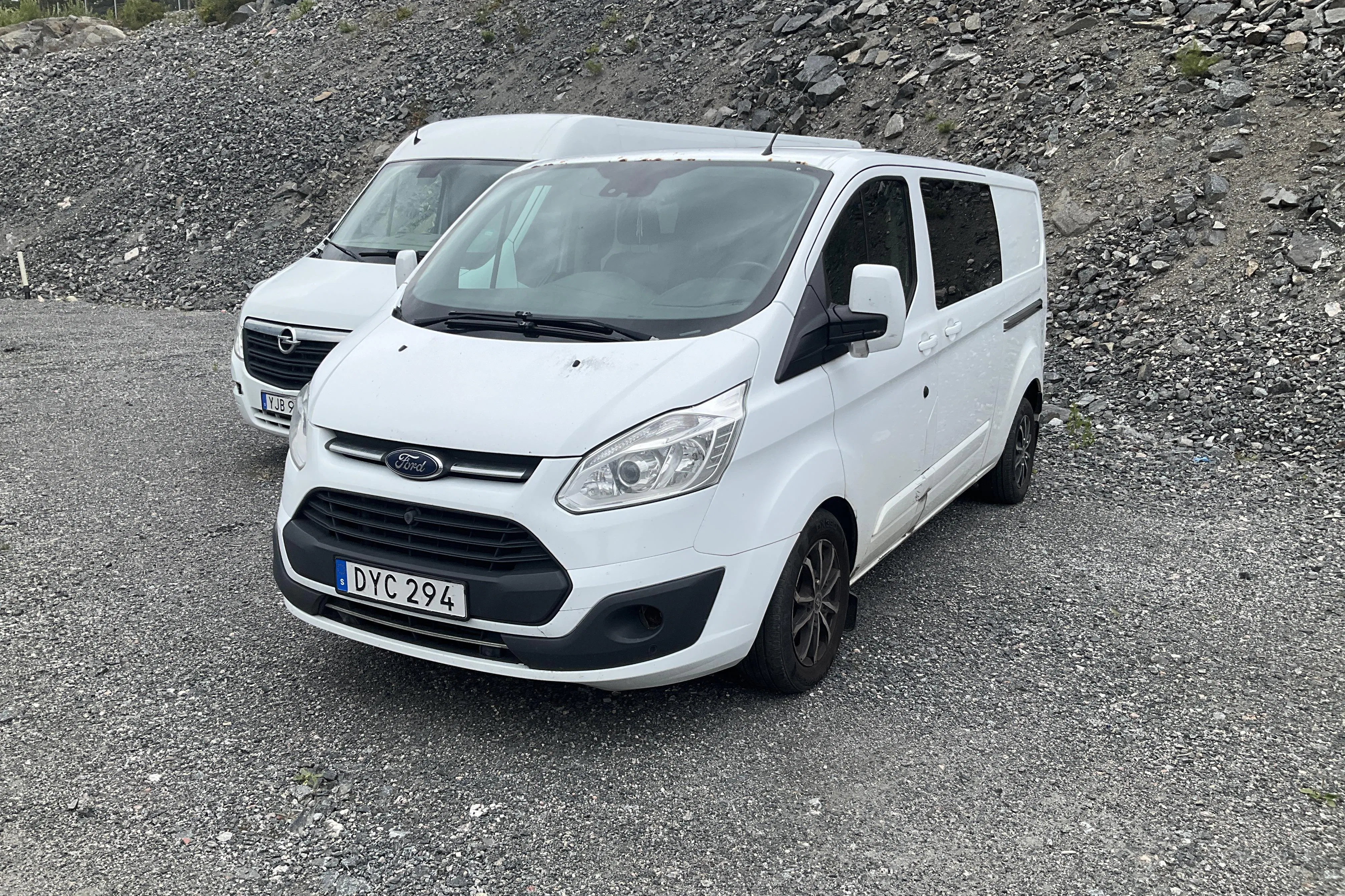 Presentation photo 1 of 11: Ford Transit Custom 310 (170hk) - 251 860 km - Automatic - white - 2018