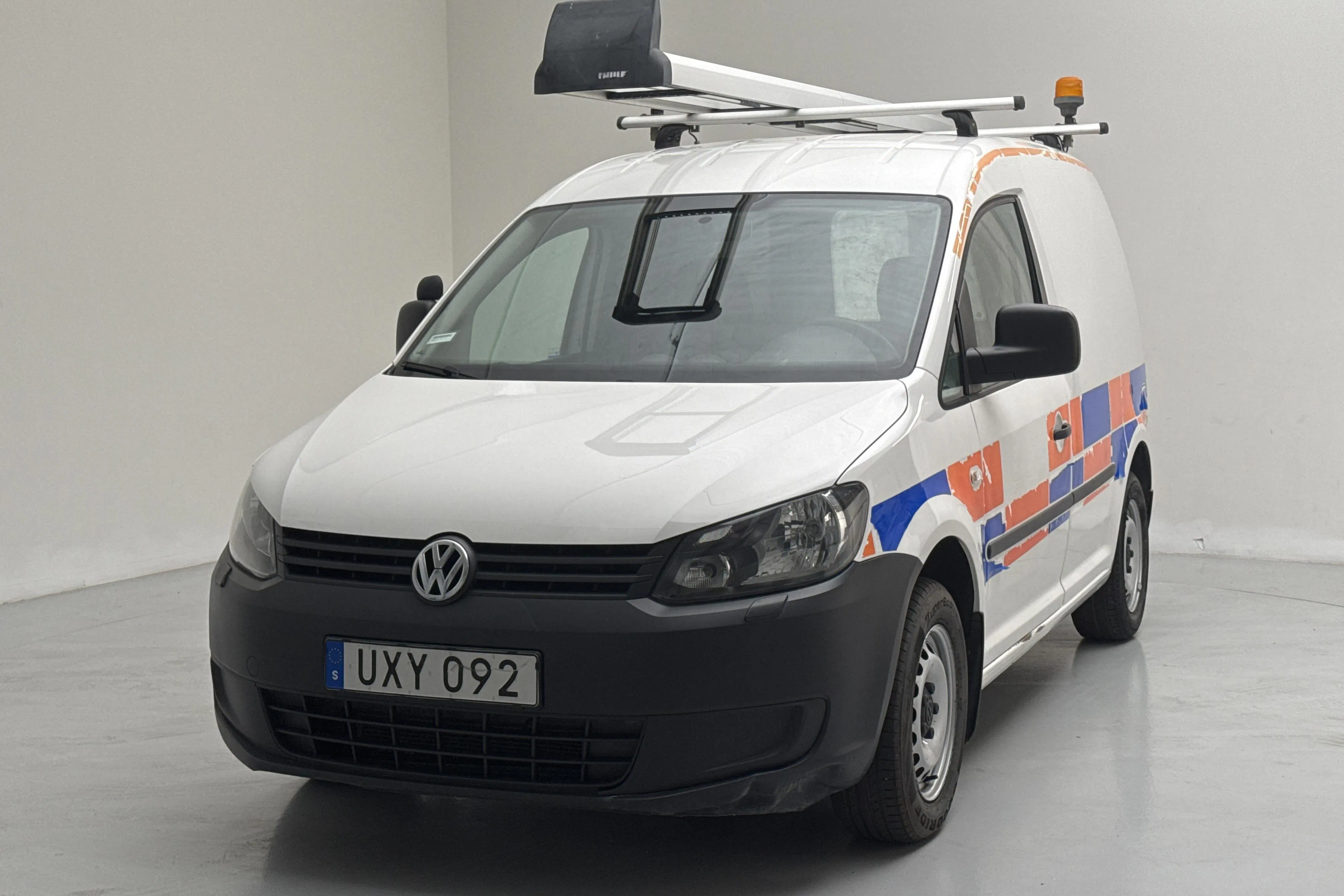 Presentation photo 1 of 12: VW Caddy 1.6 TDI Skåp (102hk) - 70 800 km - Manual - white - 2015
