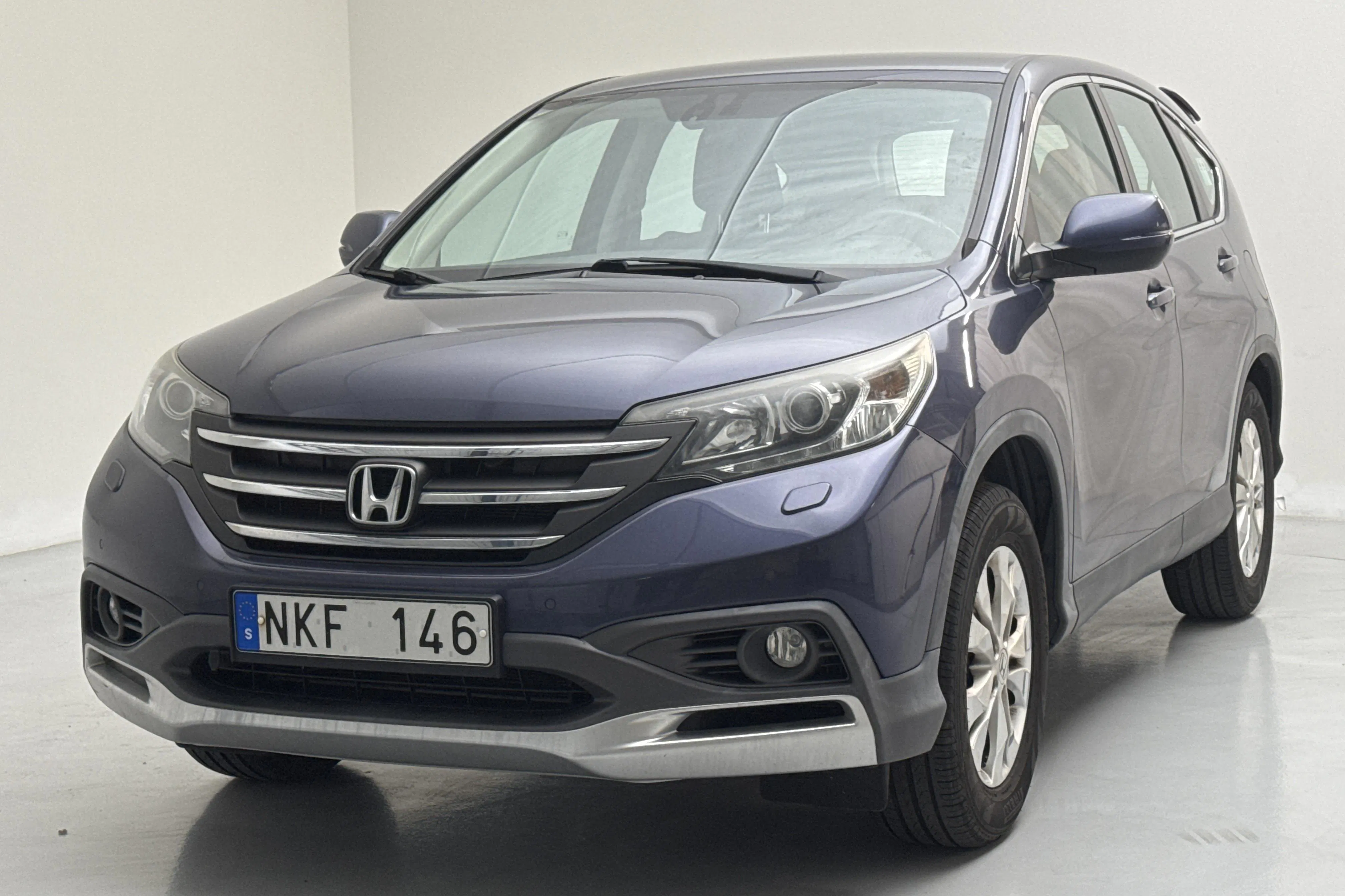 Presentation photo 1 of 14: Honda CR-V 1 6i-DTEC 2WD (120hk) - 107 340 km - Manual - blue - 2014