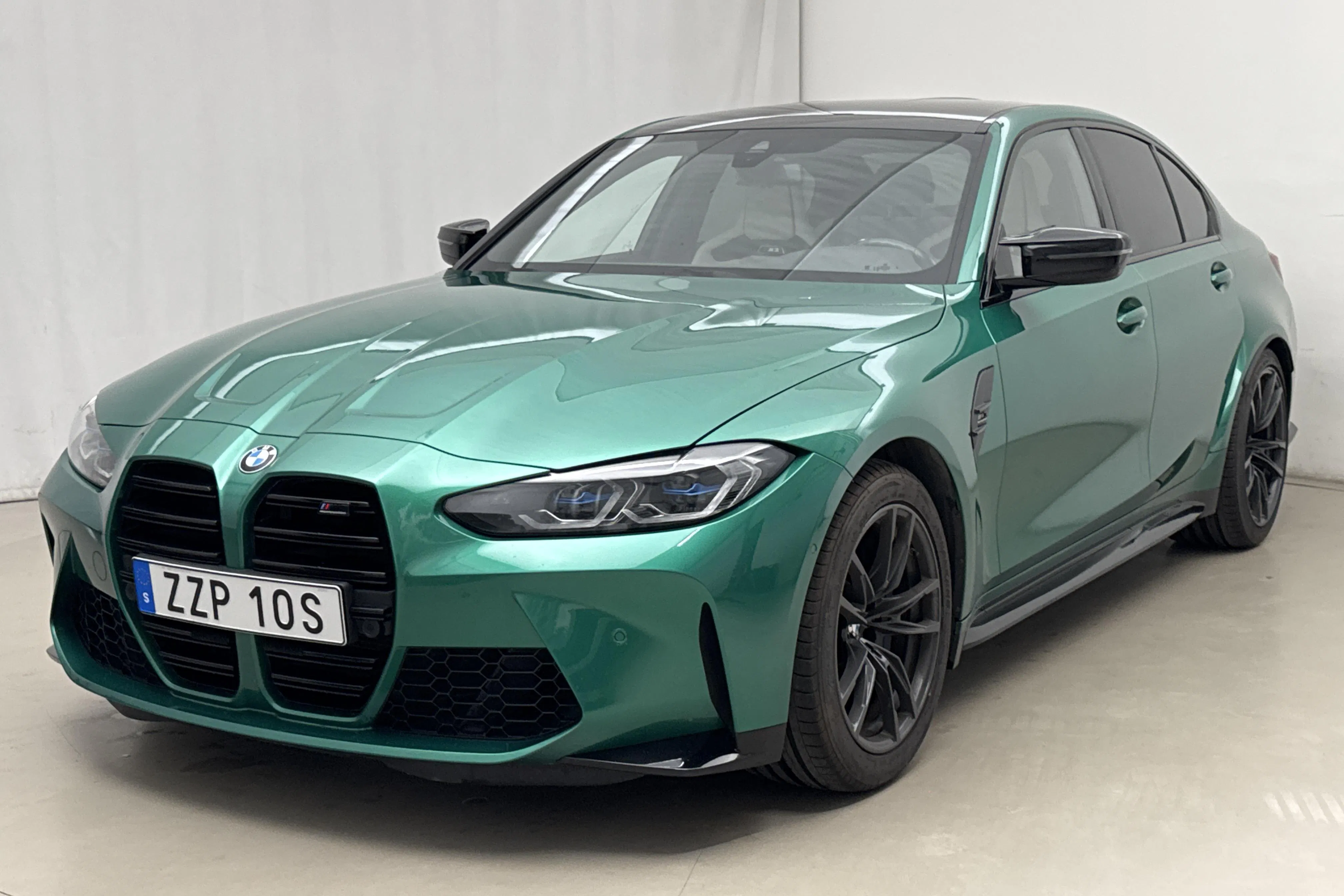 Presentation photo 1 of 30: BMW M3 Competition Sedan, G80 (510hk) - 69 840 km - Automatic - green - 2022