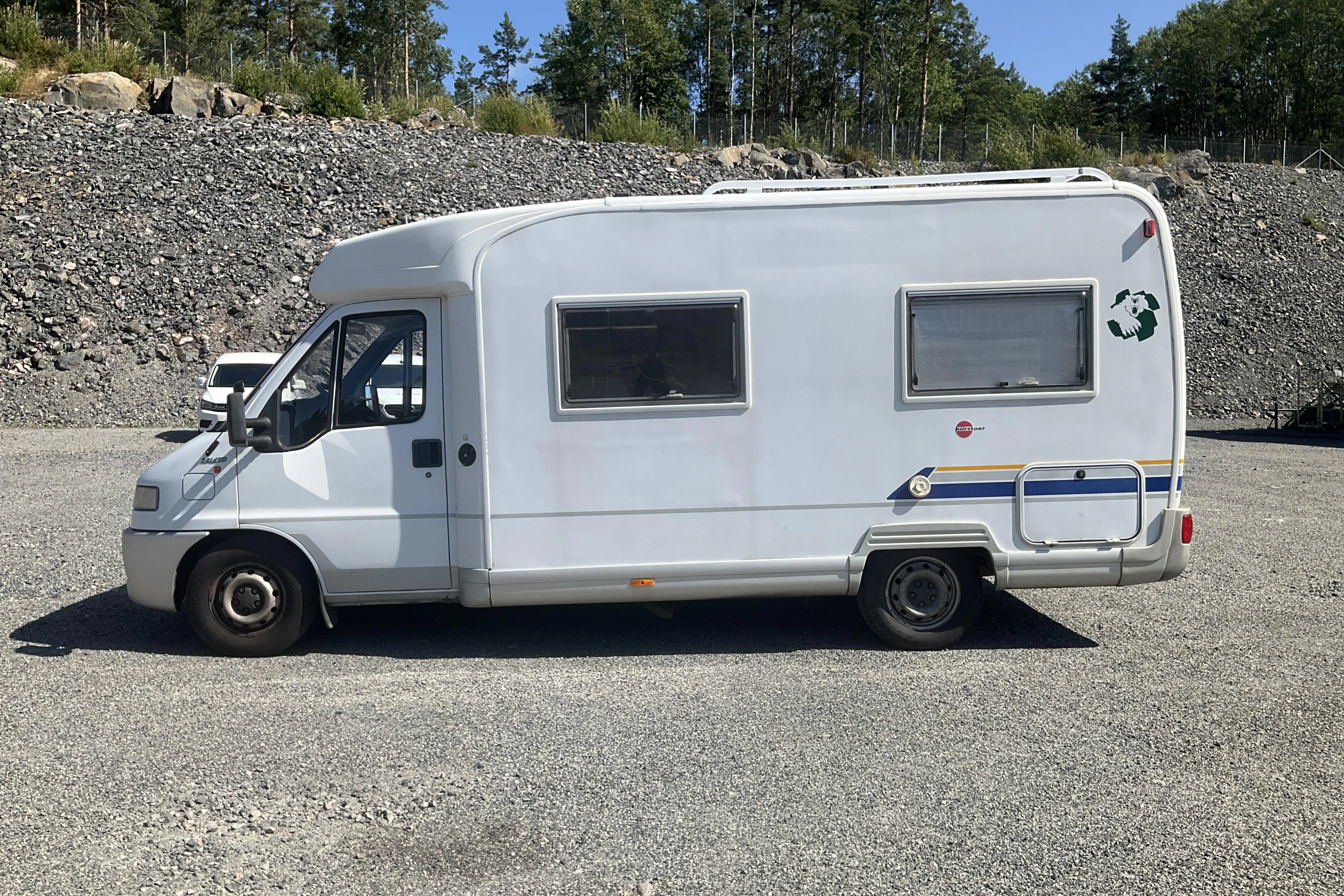 Presentation photo 2 of 20: FIAT burstner t 600 Husbil - 144 250 km - Manual - white - 1999