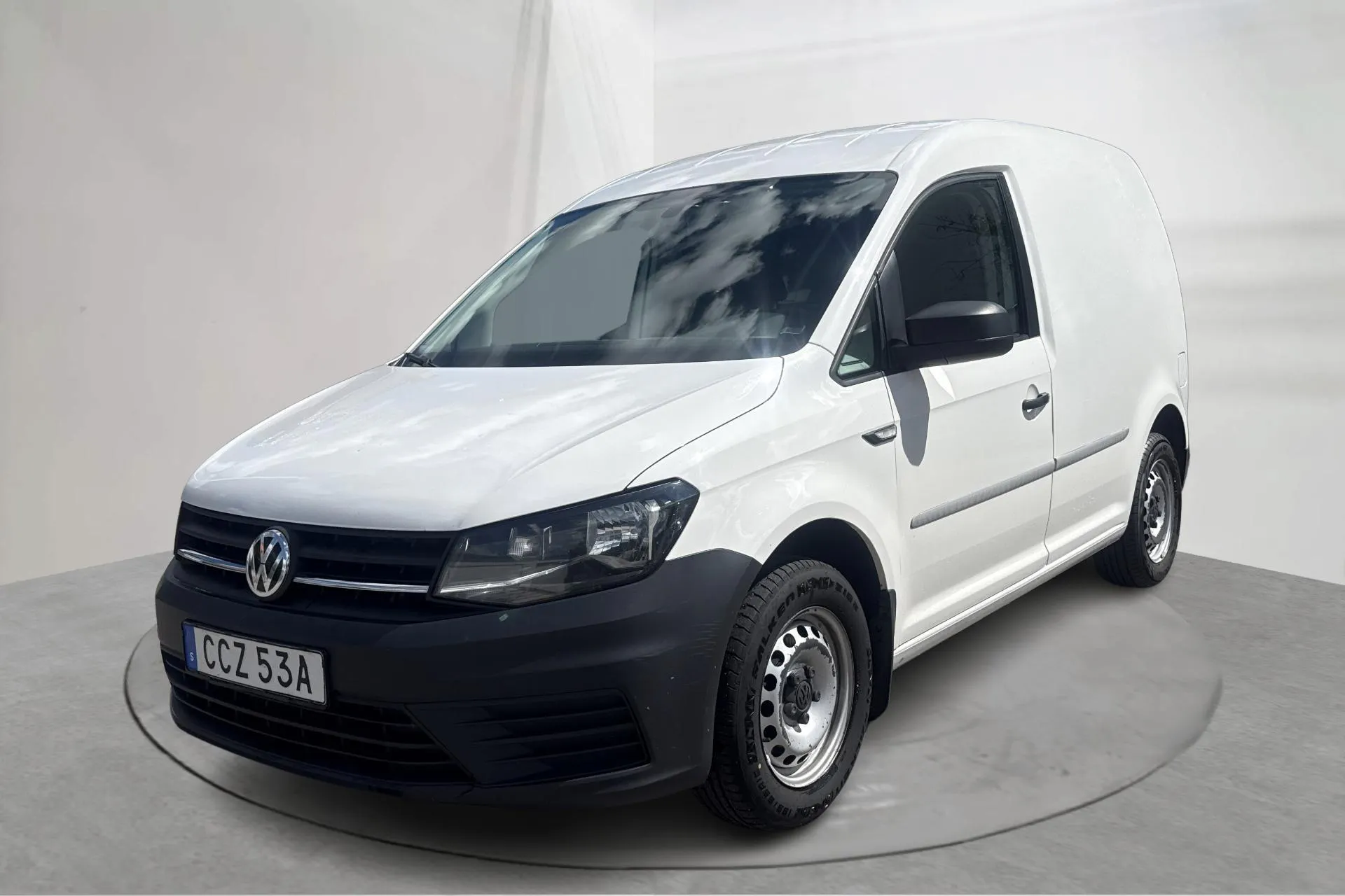 Presentation photo 1 of 15: VW Caddy 2.0 TDI Skåp (75hk) - 179 610 km - Manual - white - 2020