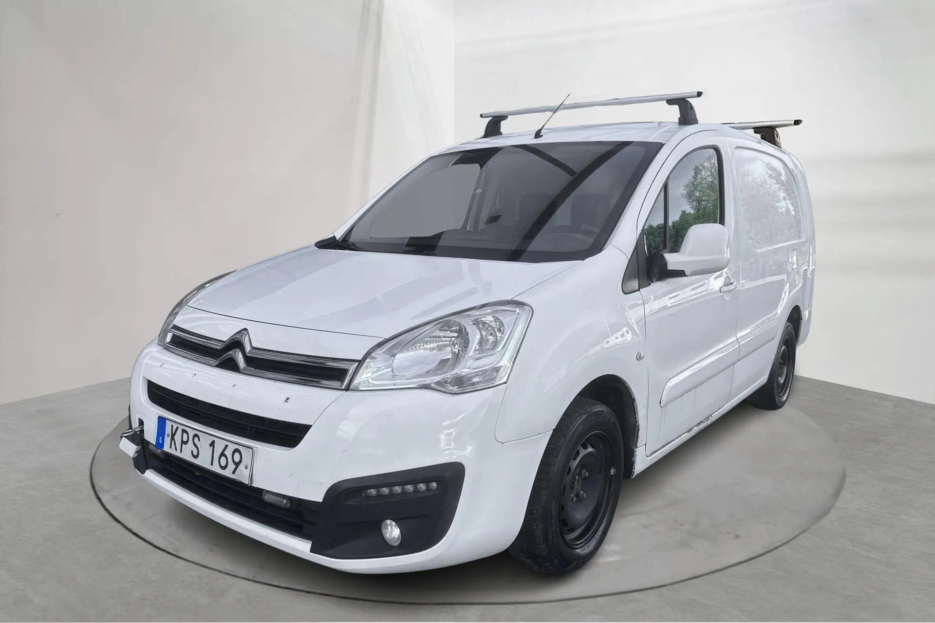 Presentation photo 1 of 14: Citroën Berlingo 1.6 BlueHDi Skåp (100hk) - 241 340 km - Manual - white - 2015