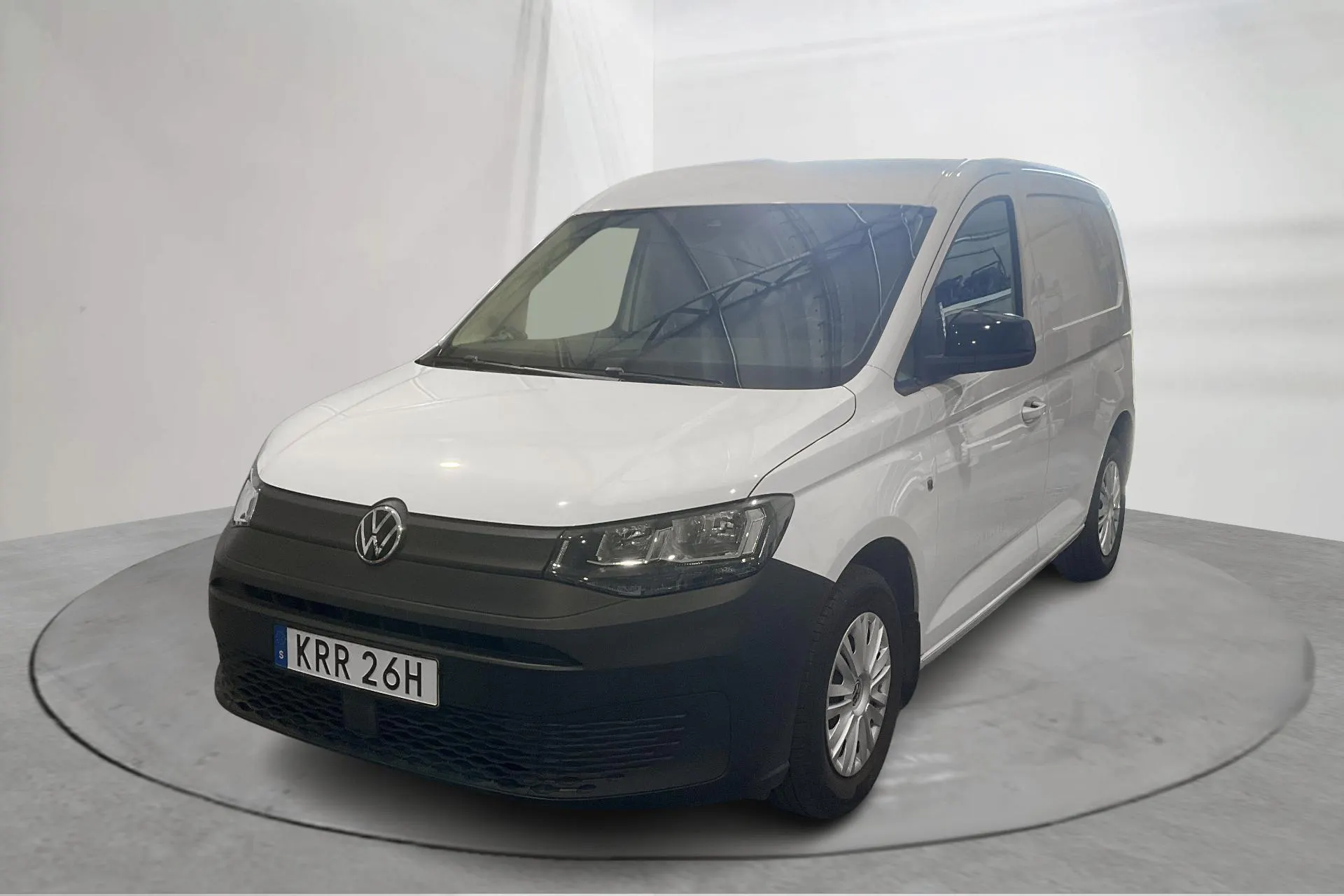 Presentation photo 1 of 14: VW Caddy Cargo 2.0 TDI Skåp (75hk) - 20 110 km - Manual - white - 2023
