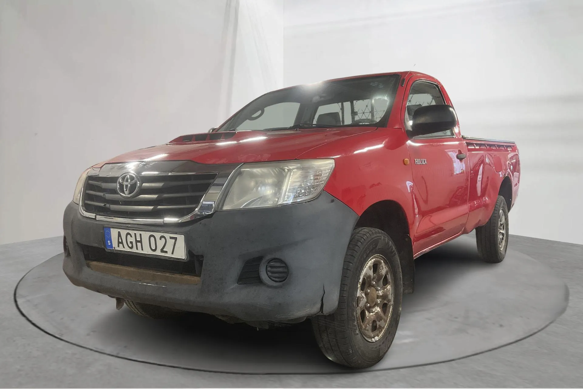 Presentation photo 1 of 13: Toyota Hilux 2.5 D-4D 4WD (144hk) - 262 320 km - Manual - red - 2013