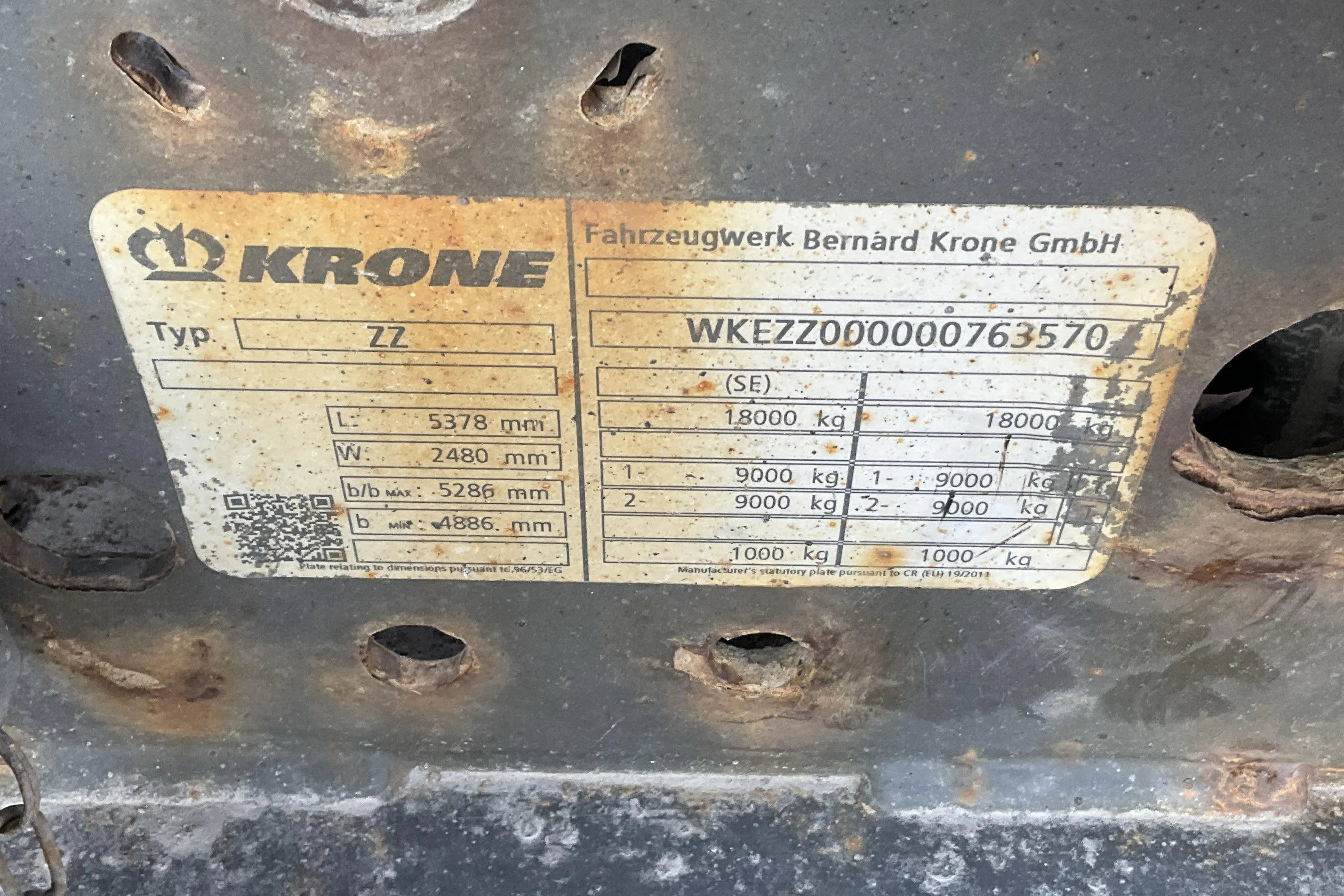 Presentation photo 23 of 23: KRONE ZZ - 0 km - black - 2017