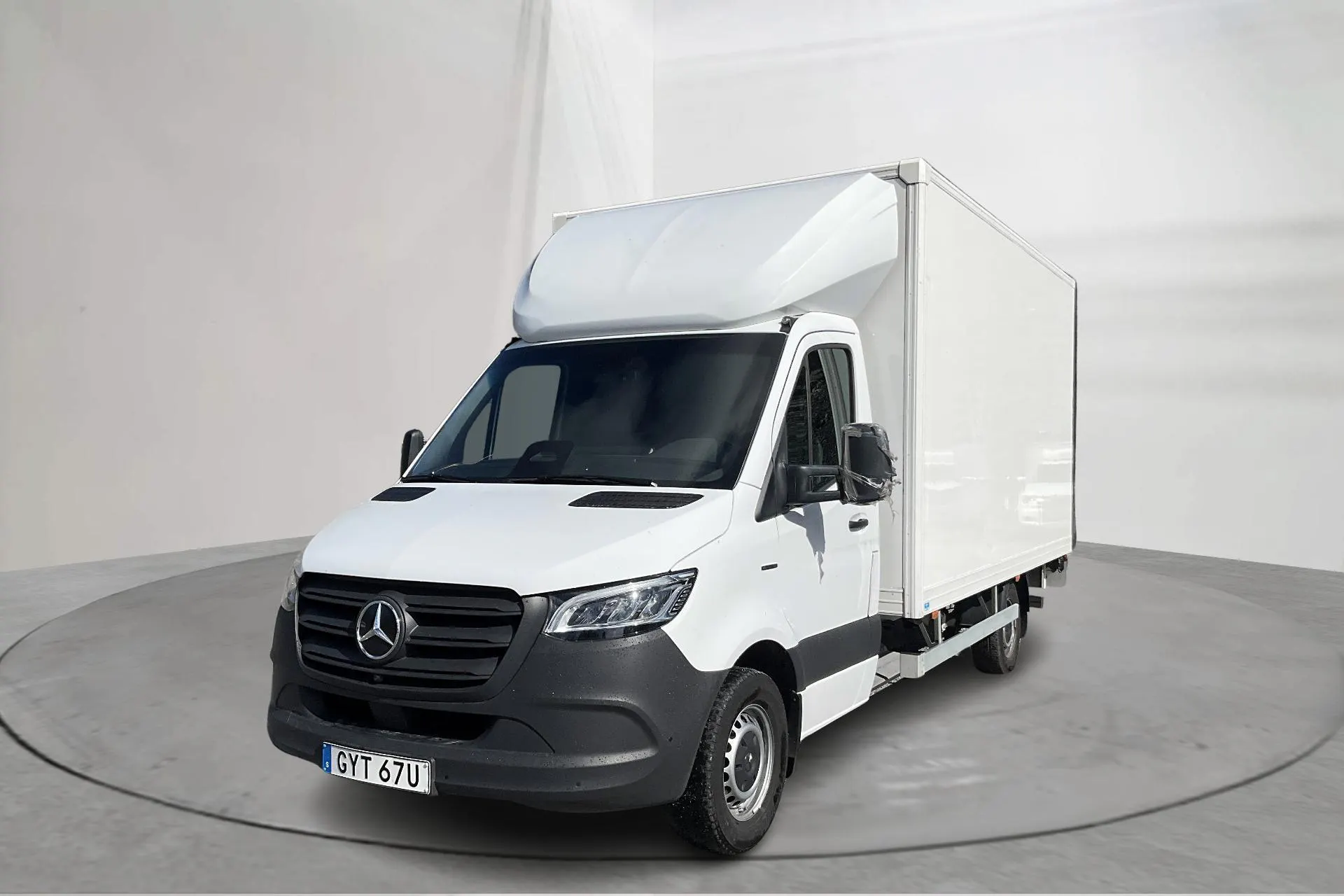 Presentation photo 1 of 14: Mercedes eSprinter 320 Skåp RWD 81kWh (204hk) - 75 951 km - Automatic - white - 2025