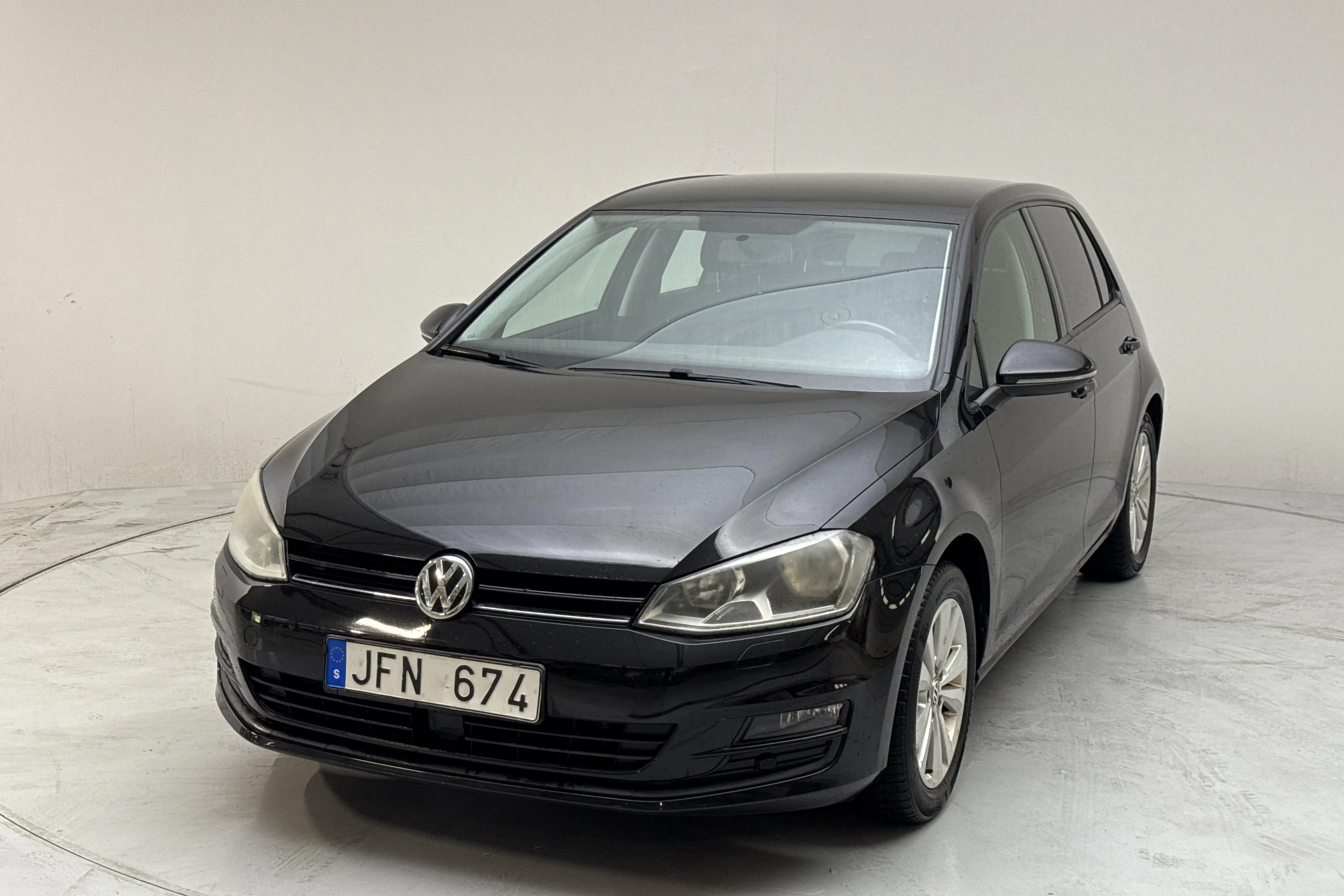 Presentation photo 1 of 11: VW Golf VII 1.4 TSI Multifuel 5dr (122hk) - 97 830 km - Manual - black - 2014