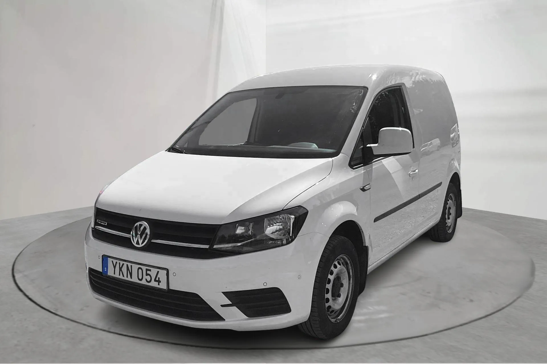 Presentation photo 1 of 13: VW Caddy 1.4 TGI Skåp (110hk) - 78 490 km - Automatic - white - 2017