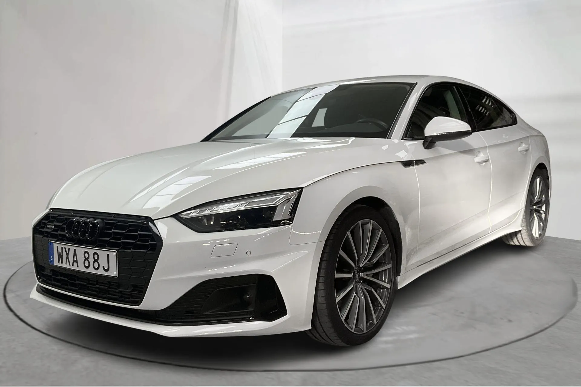 Presentation photo 1 of 19: Audi A5 Sportback 45 TFSI quattro (265hk) - 114 610 km - Automatic - white - 2022