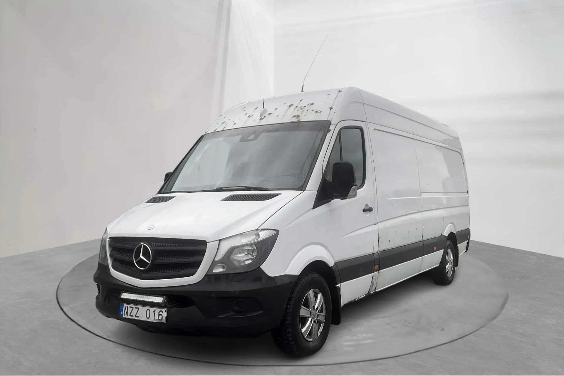 Presentation photo 1 of 16: Mercedes Sprinter 316 CDI (163hk) - 349 360 km - Manual - white - 2014