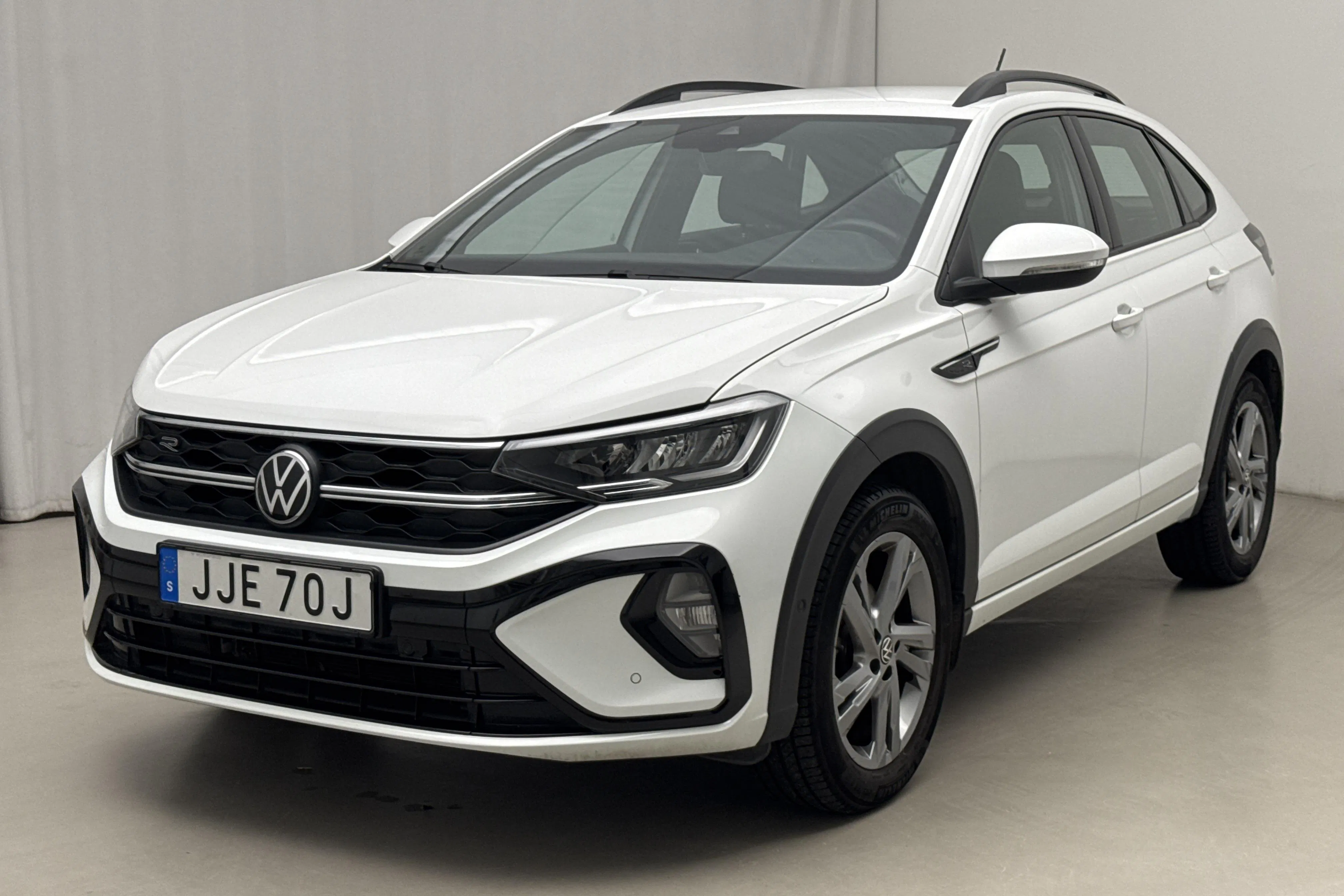 Presentationsfoto 1 av 18: VW Taigo 1.0 TSI (110hk) - 5 885 mil - Automat - vit - 2023